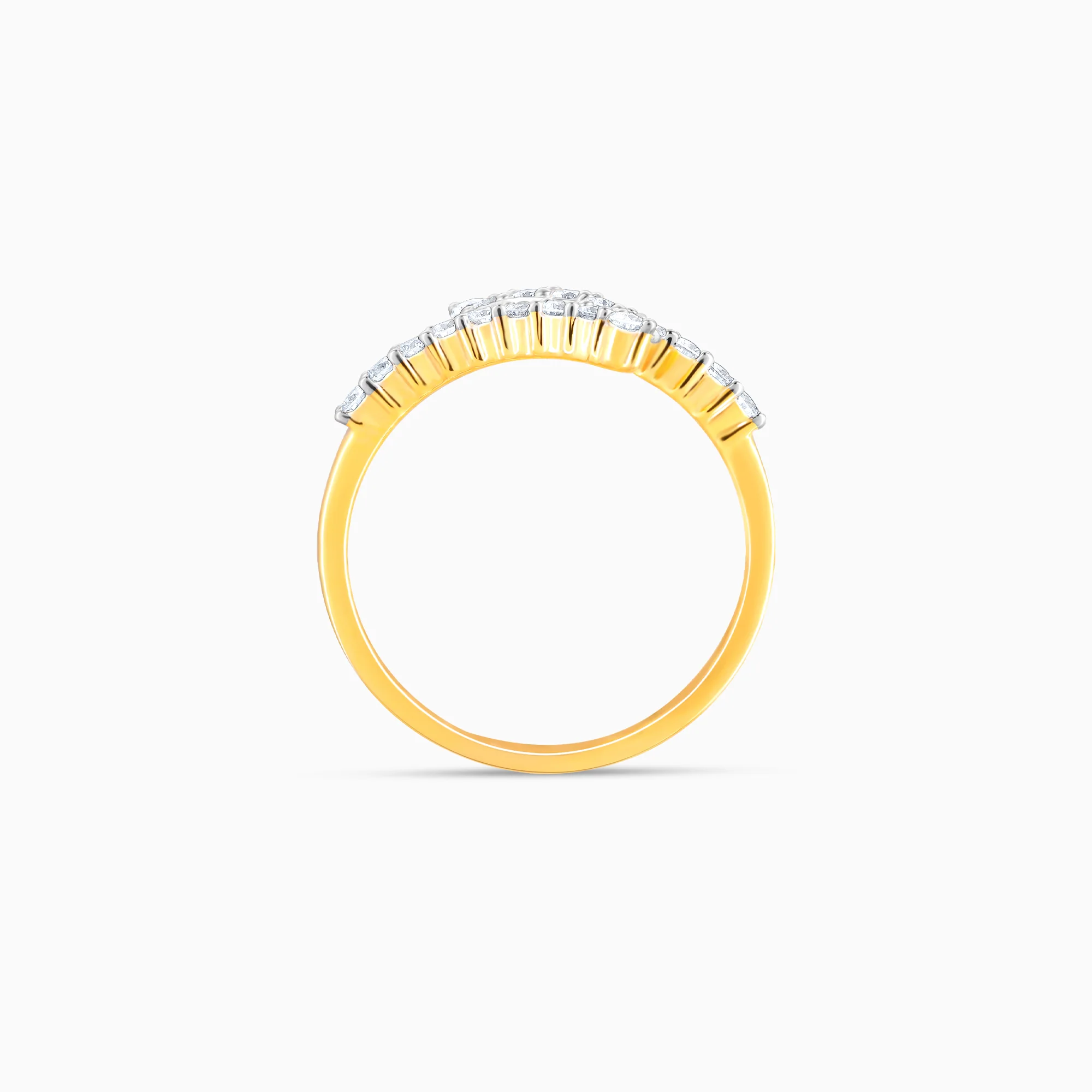 Gold Calm Cascade Diamond Ring - Image 5