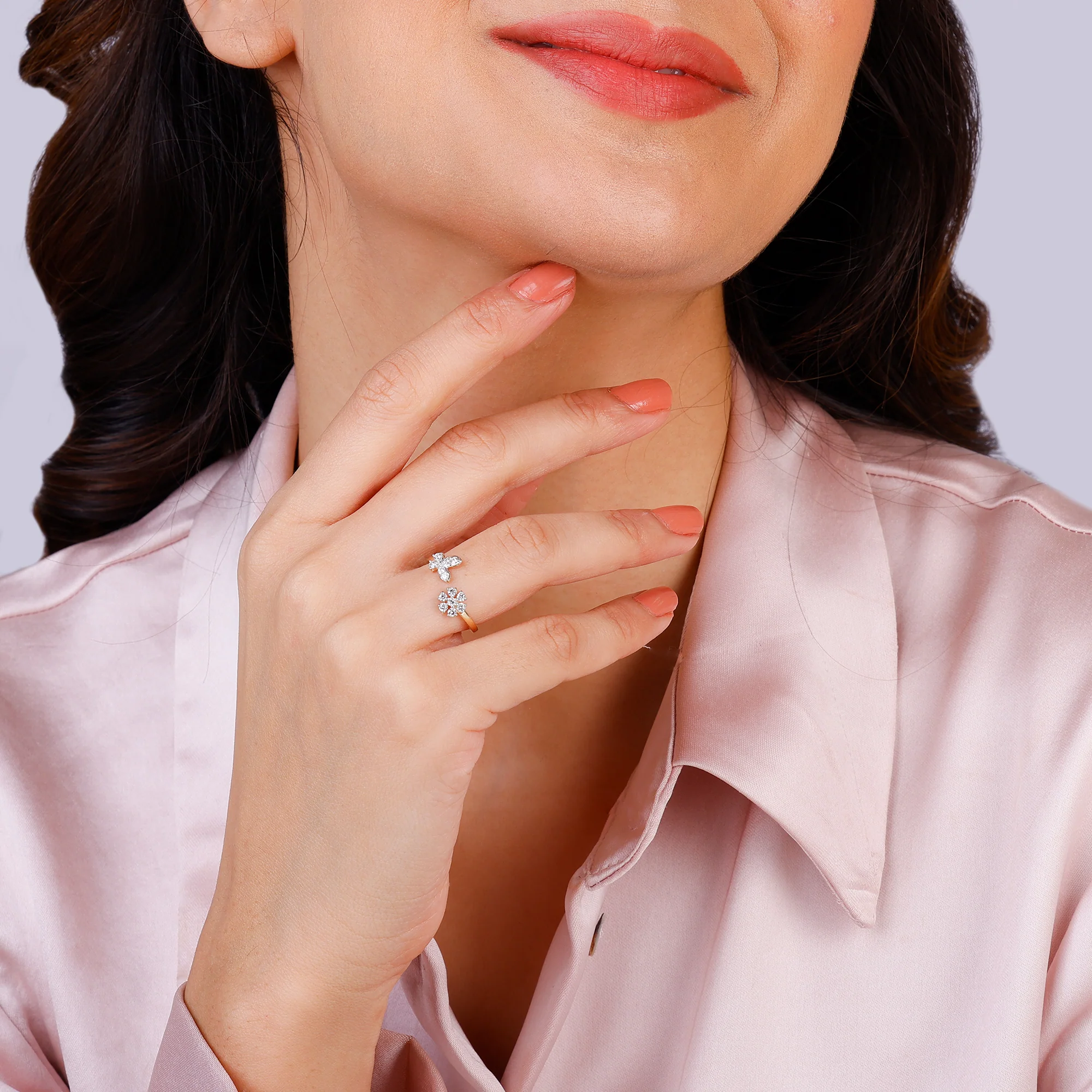 Gold Nectar Diamond Ring - Image 3