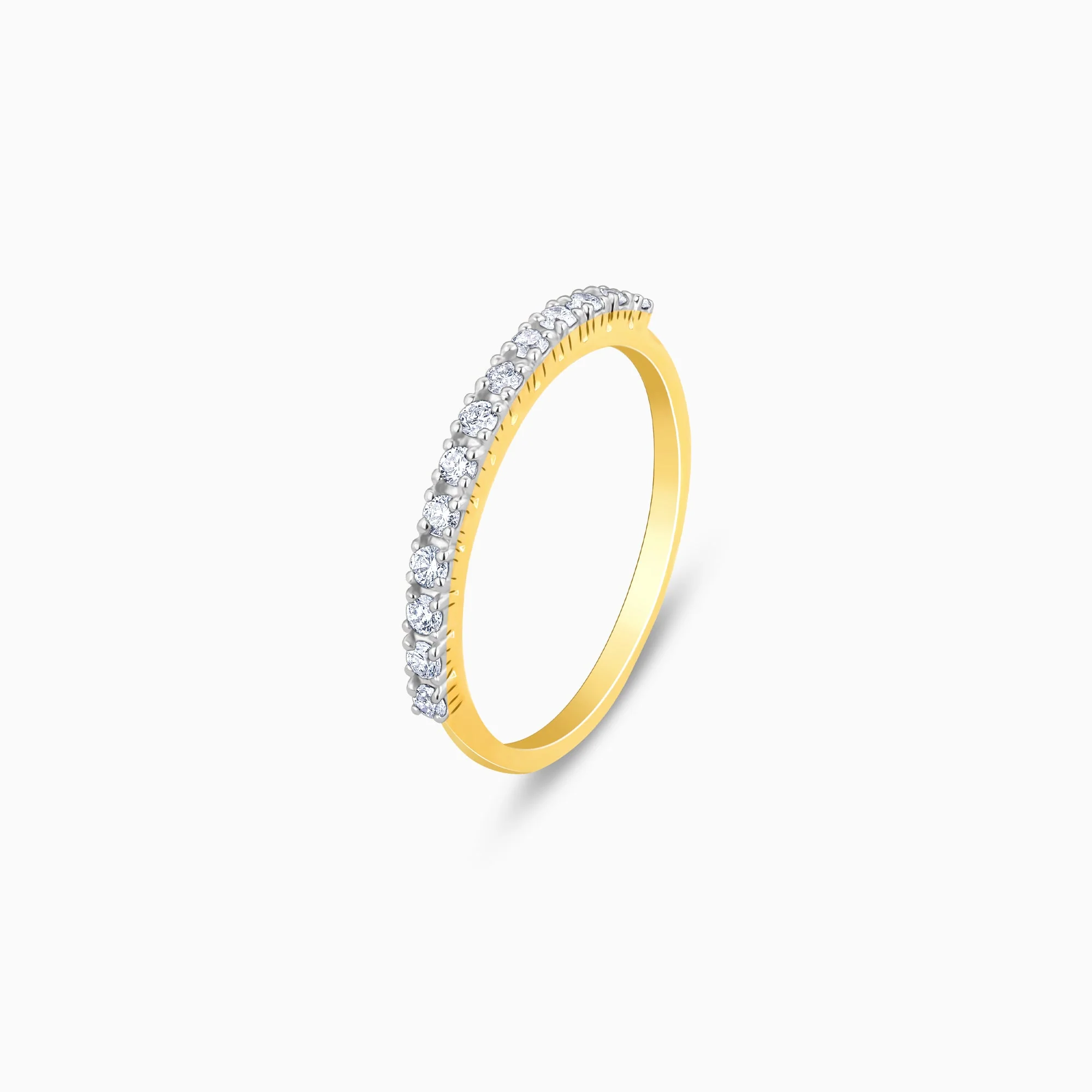 Gold Shimmering Gleam Diamond Ring - Image 4