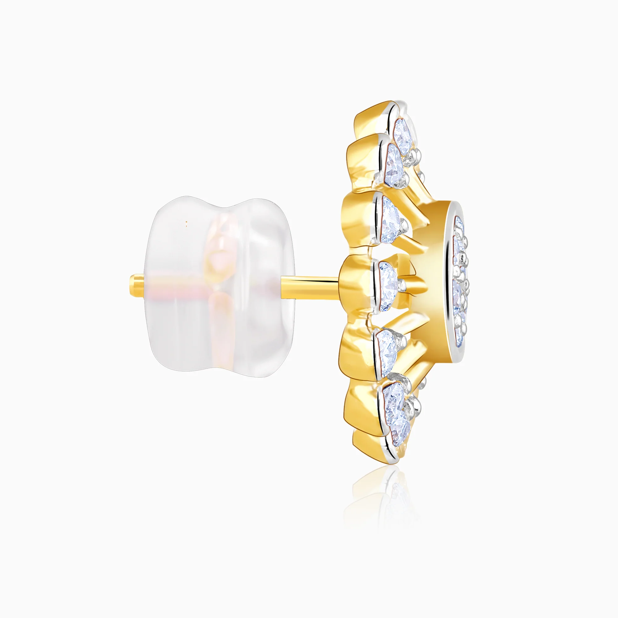 Gold Sparkler Diamond Earrings - Image 5