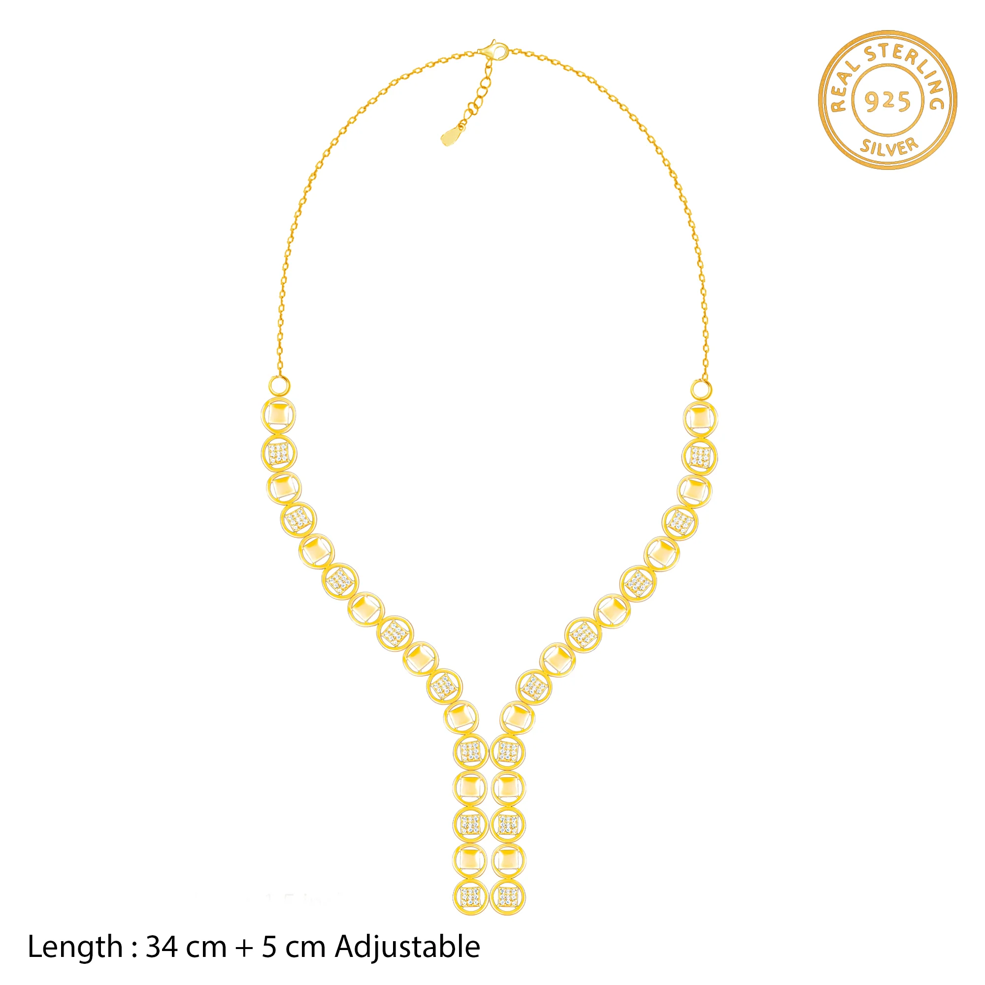 Anushka Sharma Golden Rhythm Of The Night Necklace - Image 4