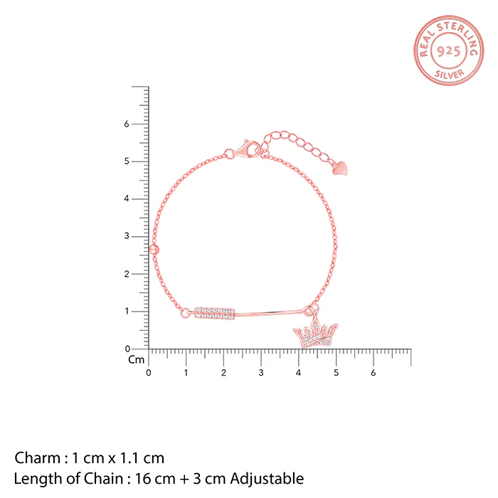 Anushka Sharma Rose Gold Crown Bracelet - Image 4