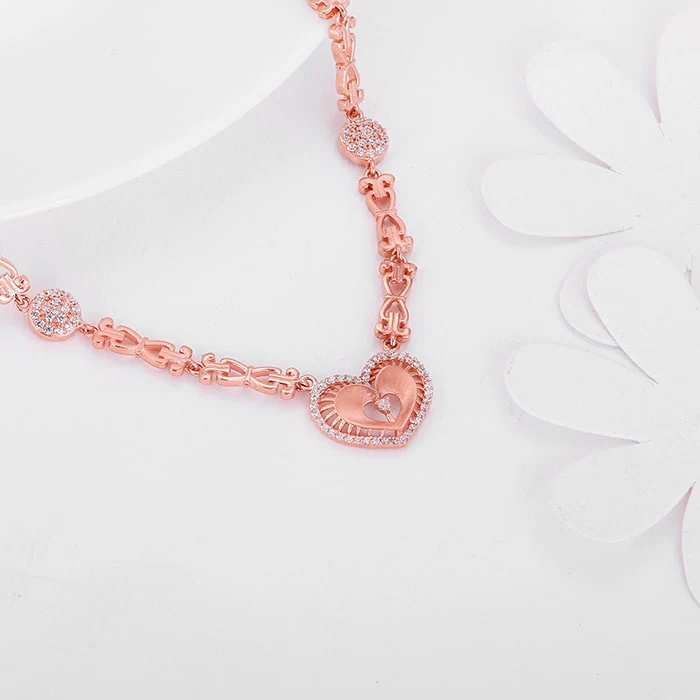 Anushka Sharma Rose Gold Love Affair Necklace - Image 2