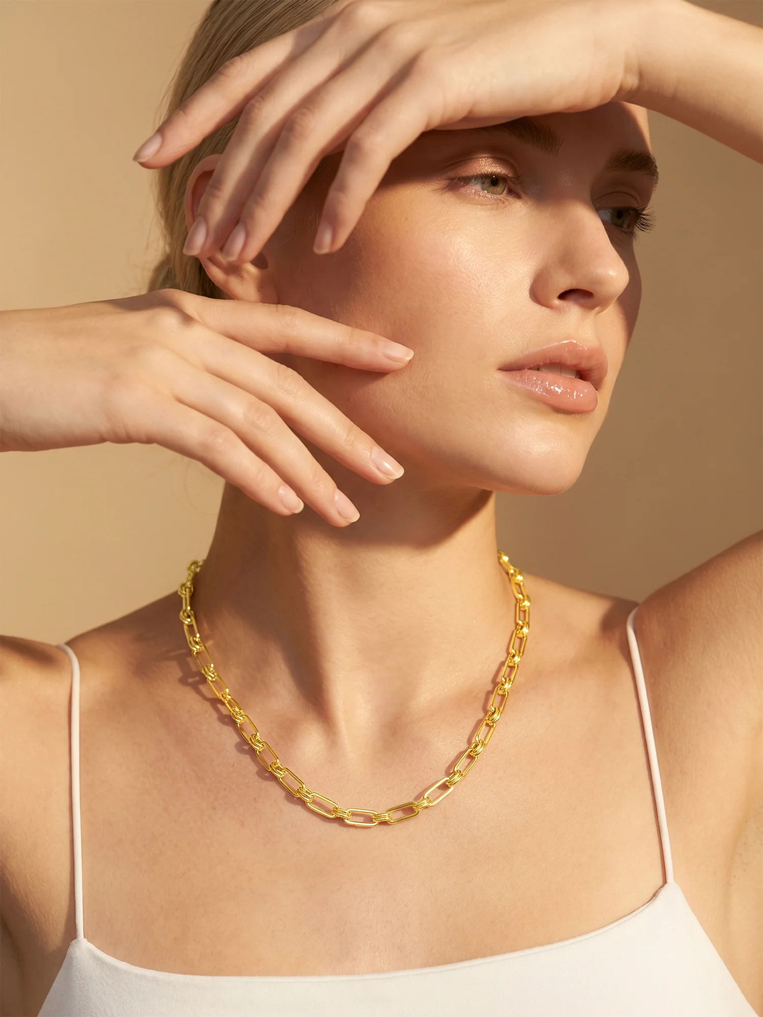 Baddie Link Gold Plated Necklace - Image 3