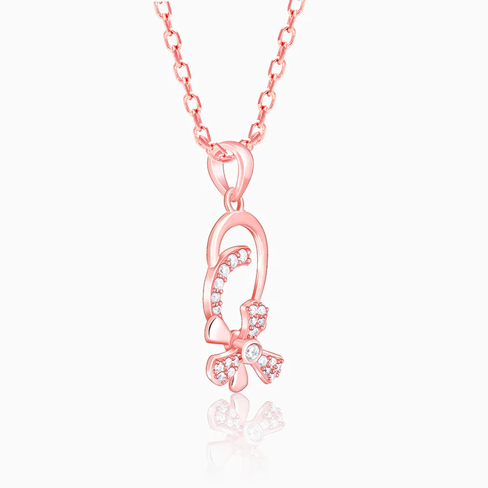 Rose Gold Mindful Musli Spin Pendant With Link Chain - Image 6
