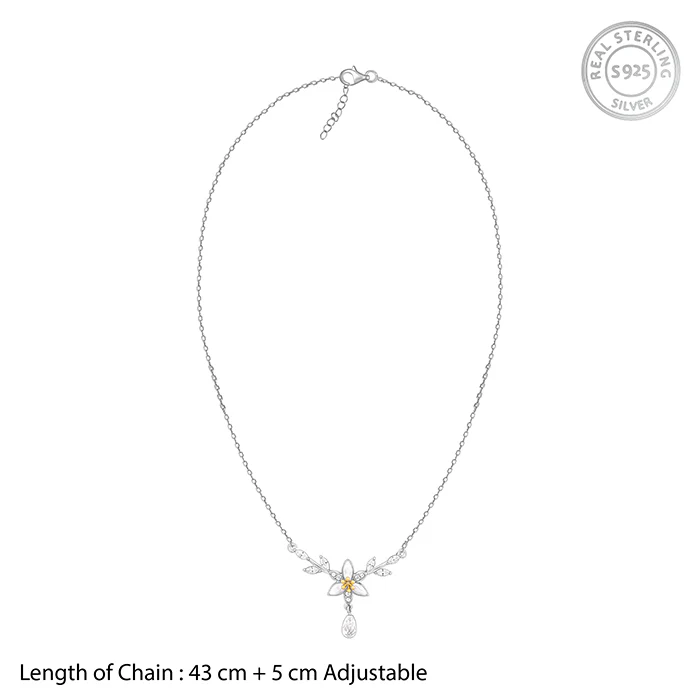 Silver One in a Trillium Necklace - Image 5