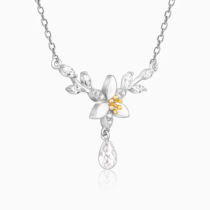Silver One in a Trillium Necklace - Image 6