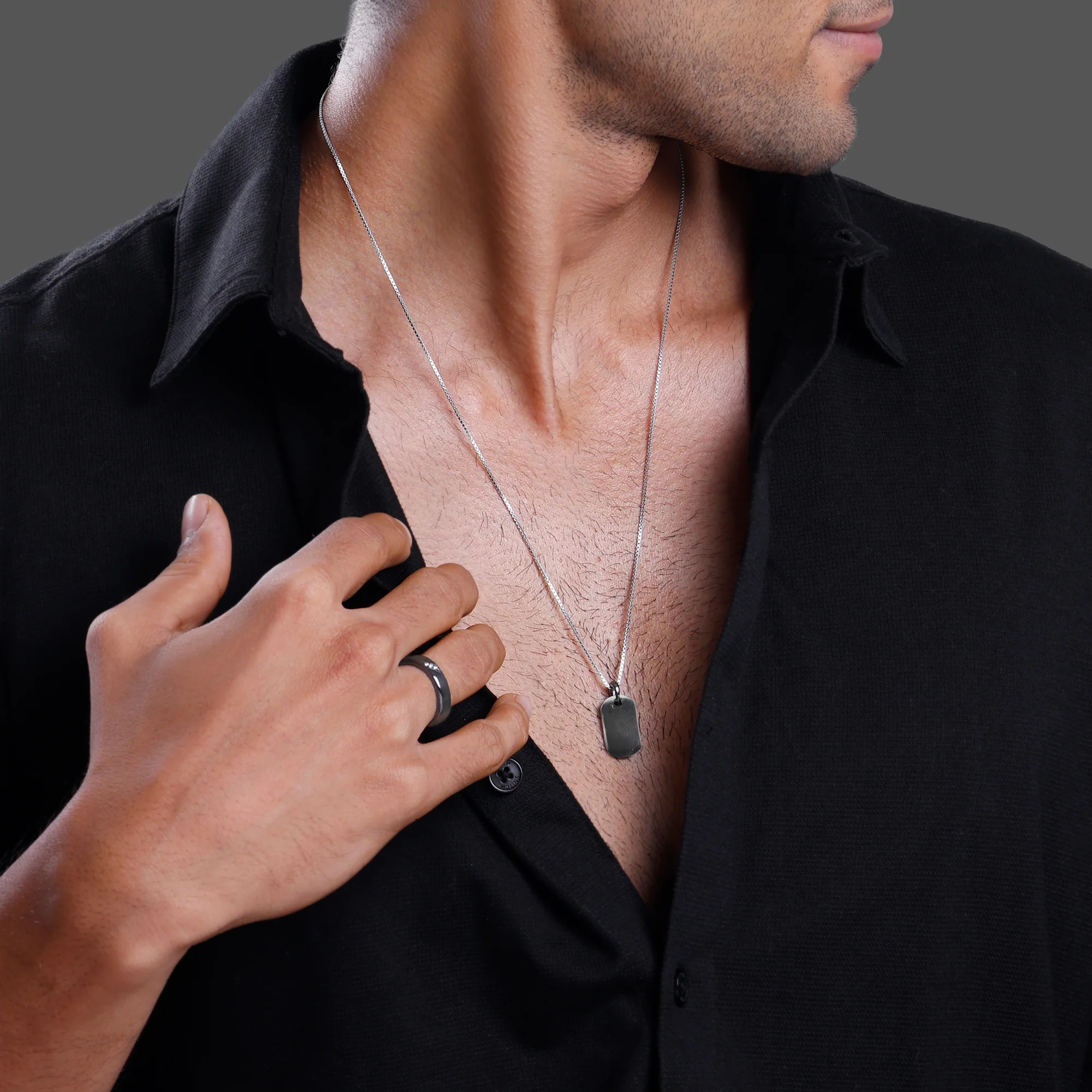 Black Rhodium Noir Edge Set For Him - Image 2