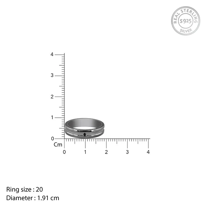 Black Rhodium Wild Wind Ring For Him - Image 6