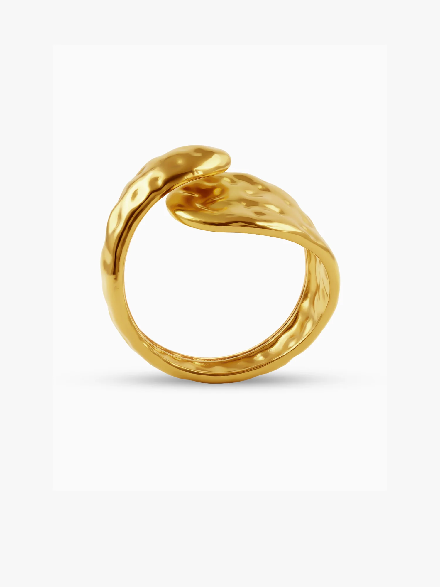 Bold Curve Energy Gold Plated Ring (Size 16) - Image 5