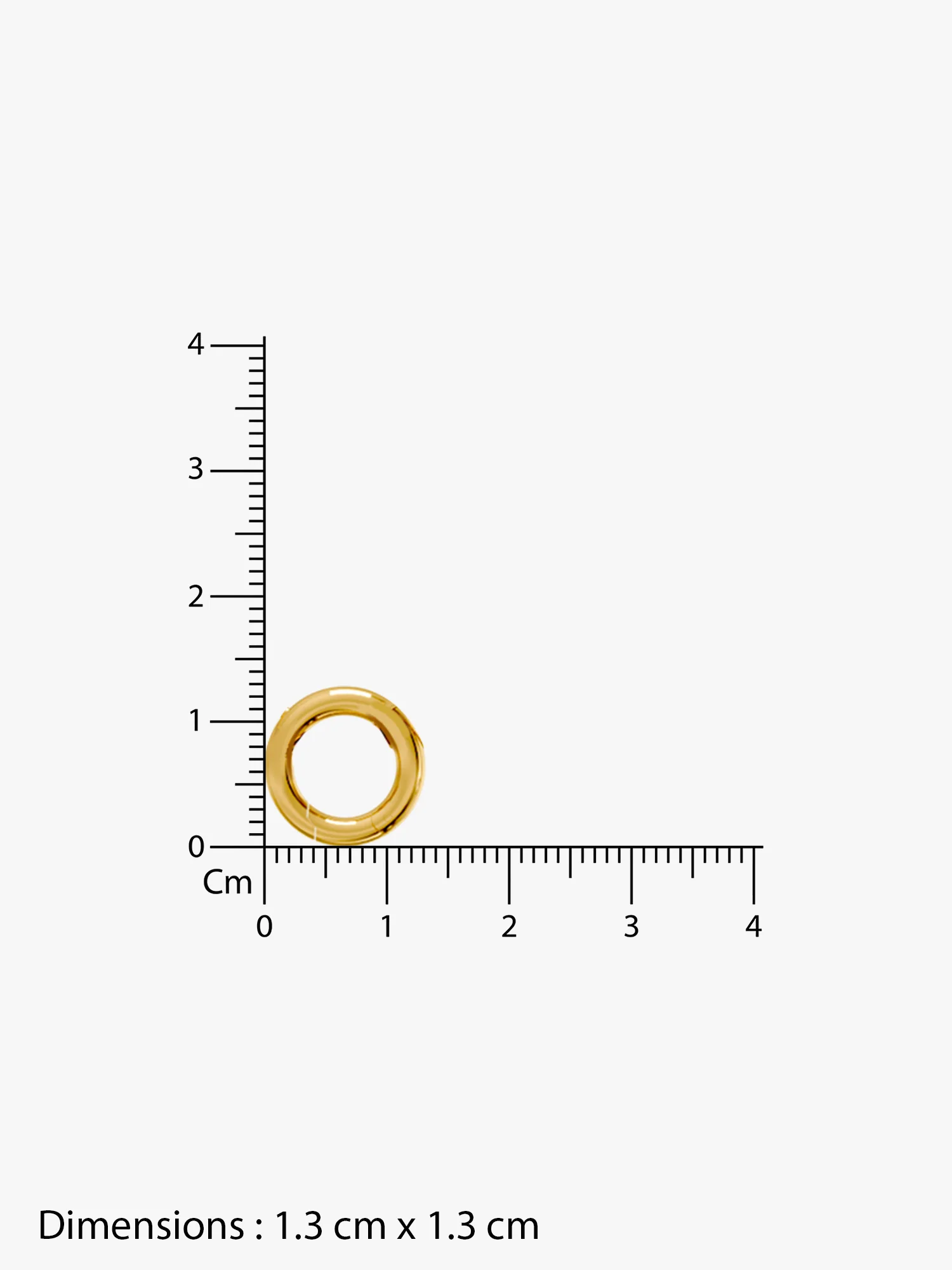 Centre Loop Gold Plated Necklace - Image 5