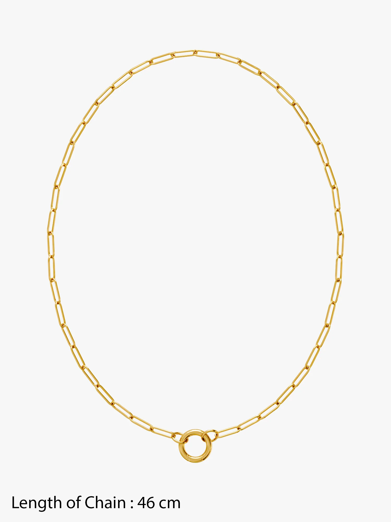 Centre Loop Gold Plated Necklace - Image 6