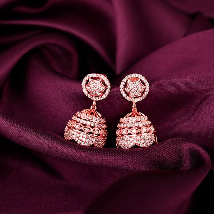 Rose Gold Gorgeous Jhumki - Image 2