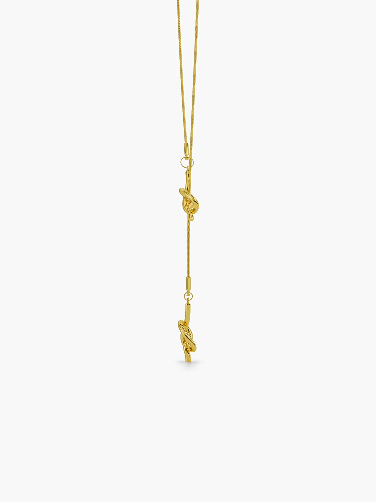 Clean Girl Drop Gold Plated Necklace - Image 5