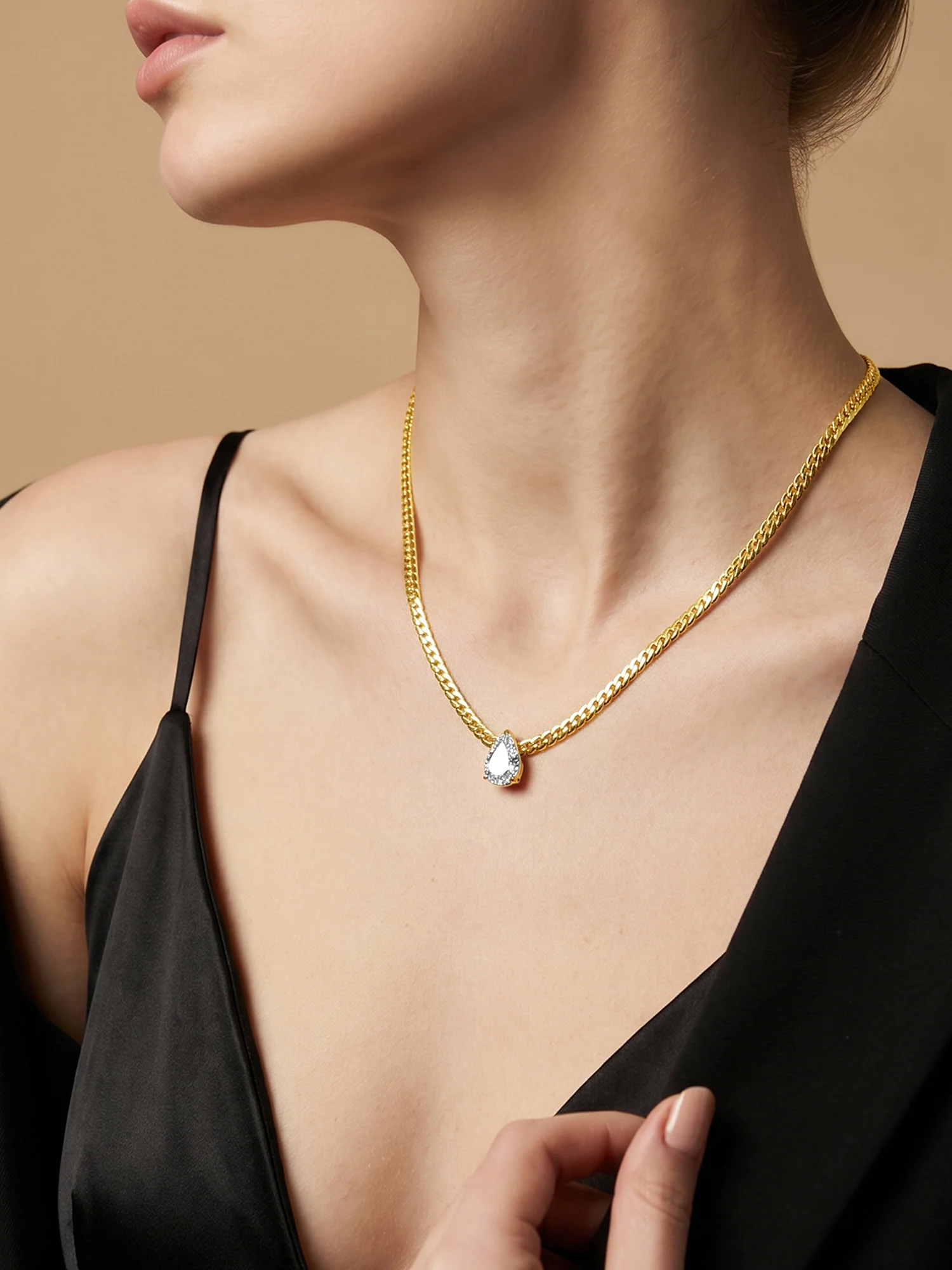Core Glow Gold Plated Necklace - Image 3