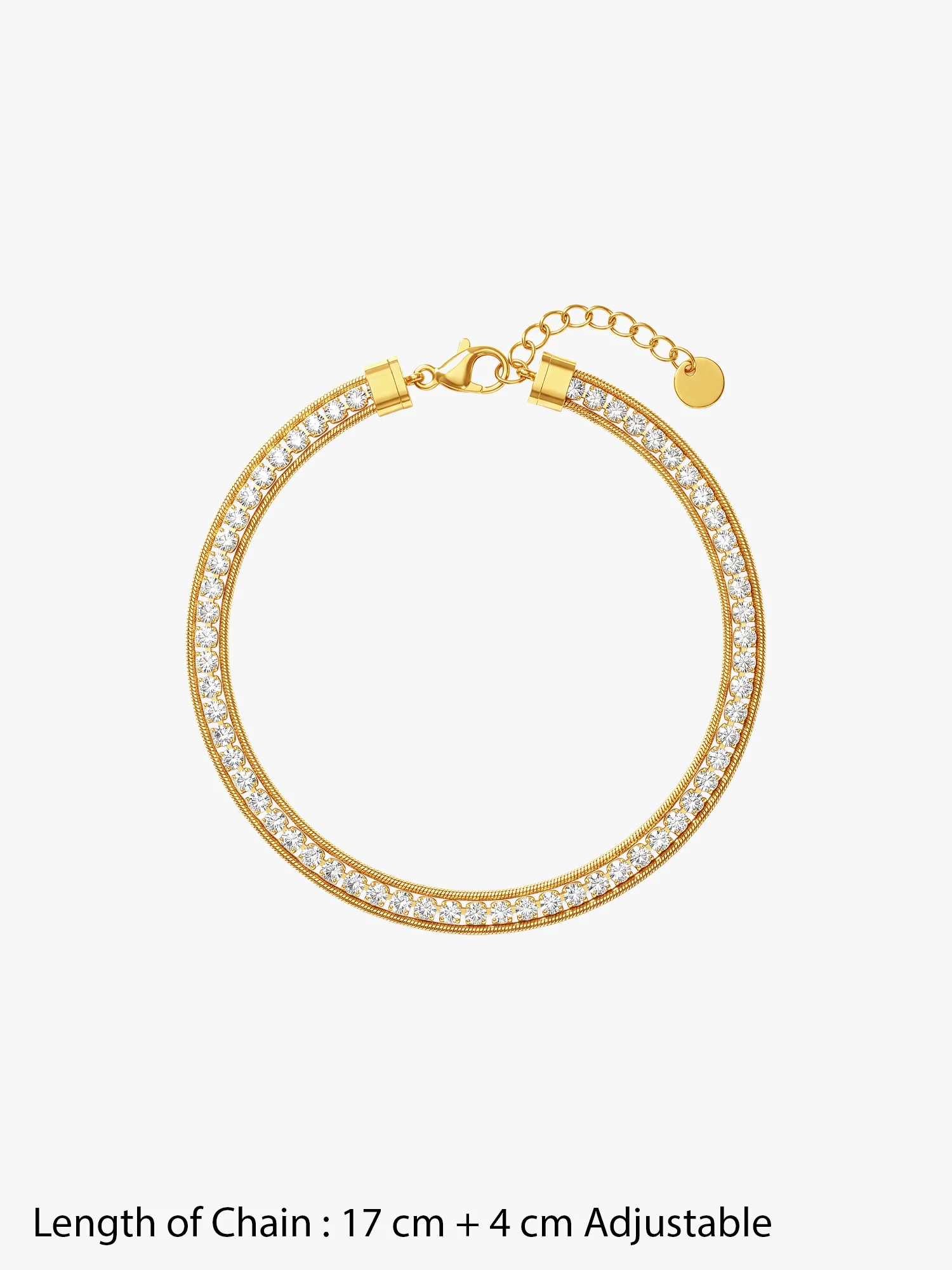 Crystal Stack Gold Plated Bracelet - Image 5
