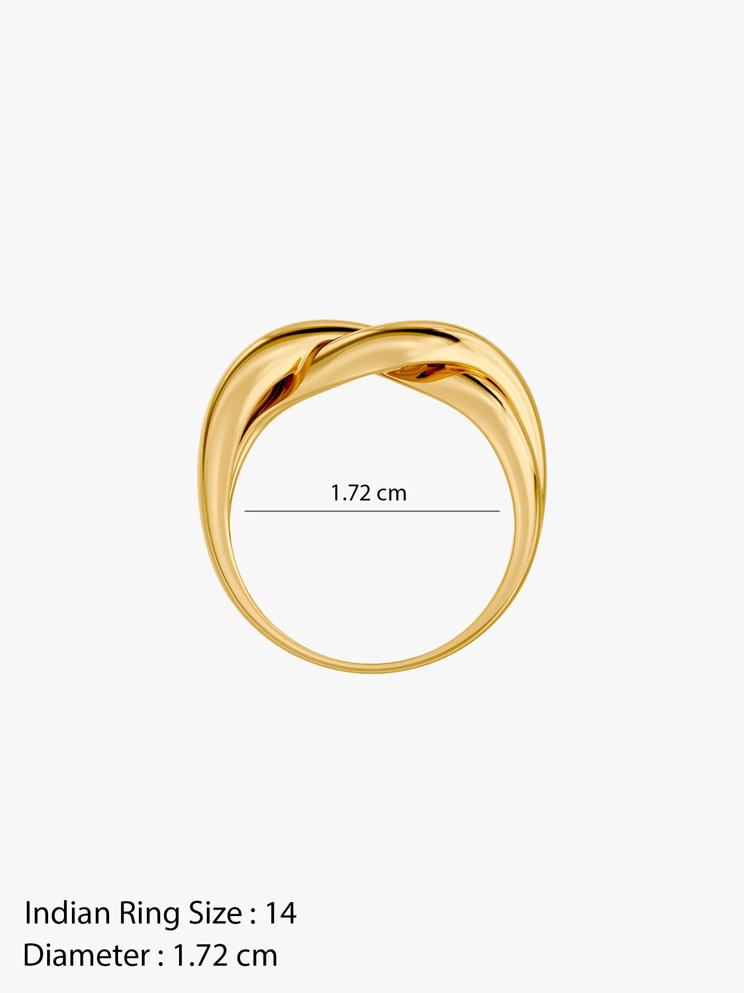 Daily Luxe Gold Plated  Ring (Size 14) - Image 6