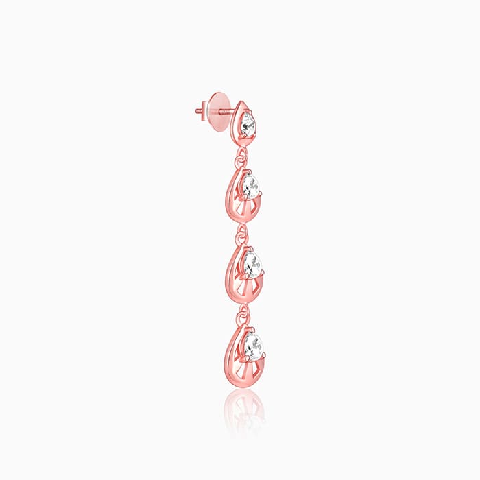 Anushka Sharma Rose Gold Paradise Love Earrings - Image 5