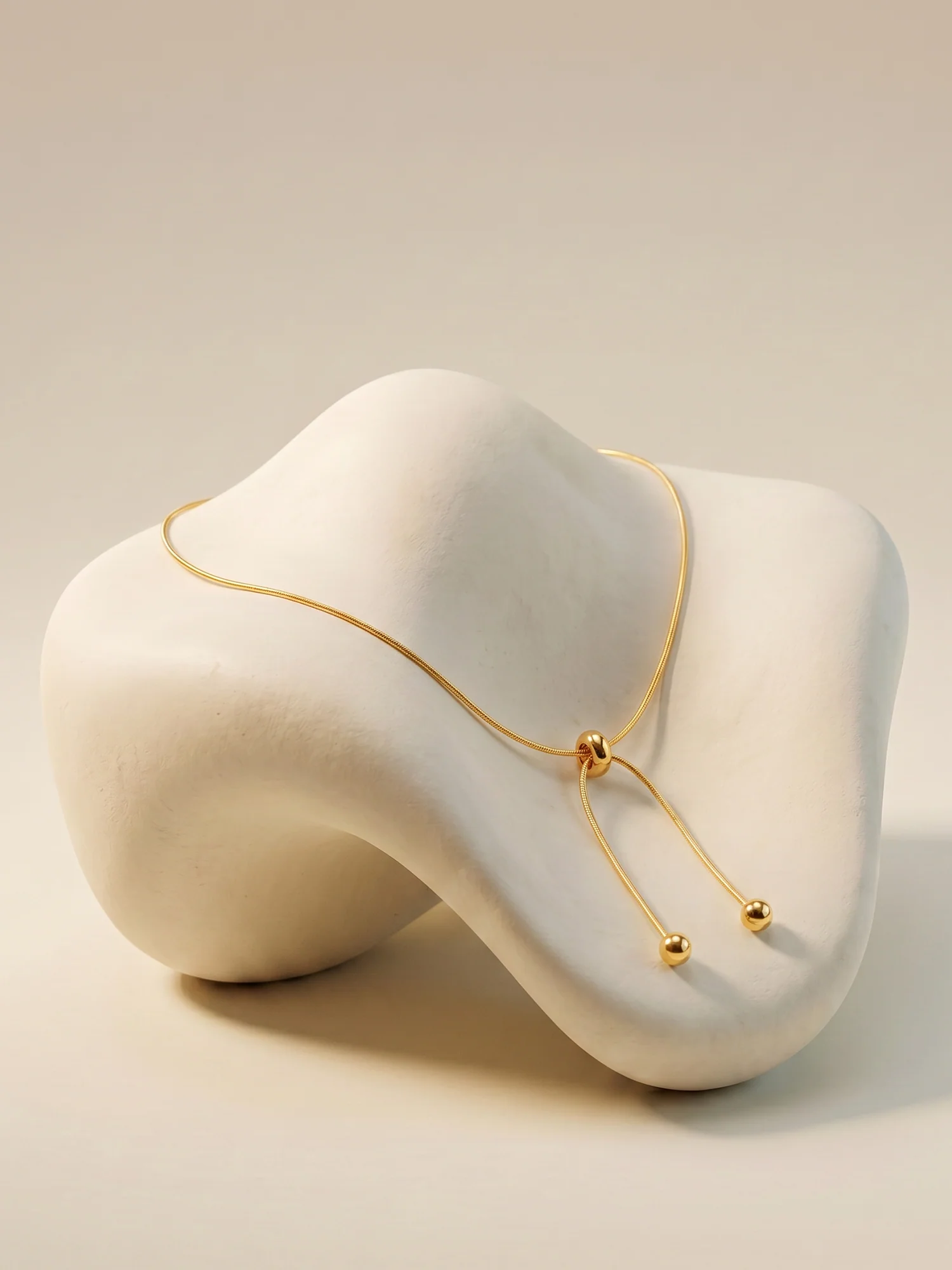 Double Chain Gold Plated Necklace - Image 2