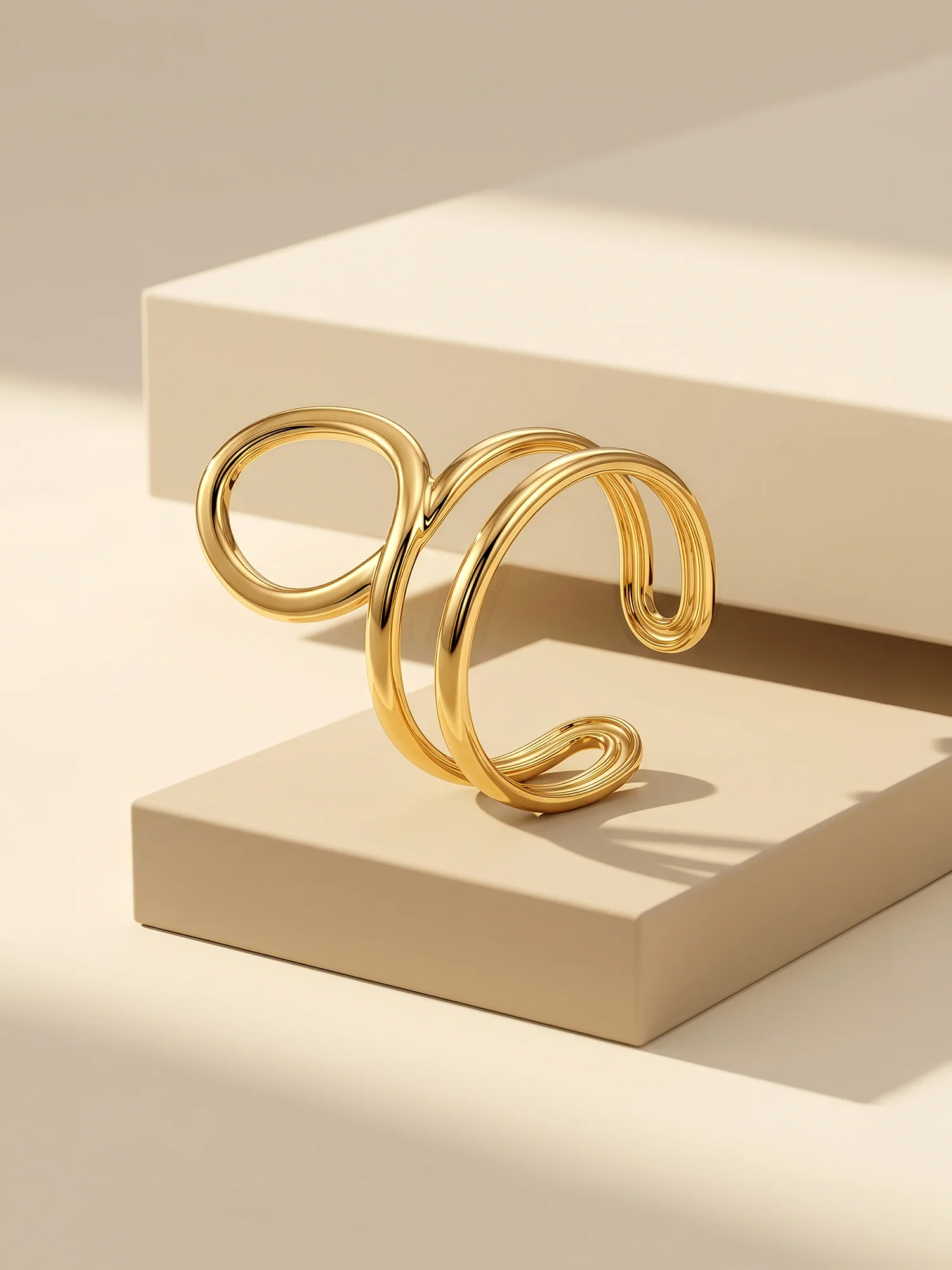 Double Trouble Gold Plated Ring (Size 13) - Image 2
