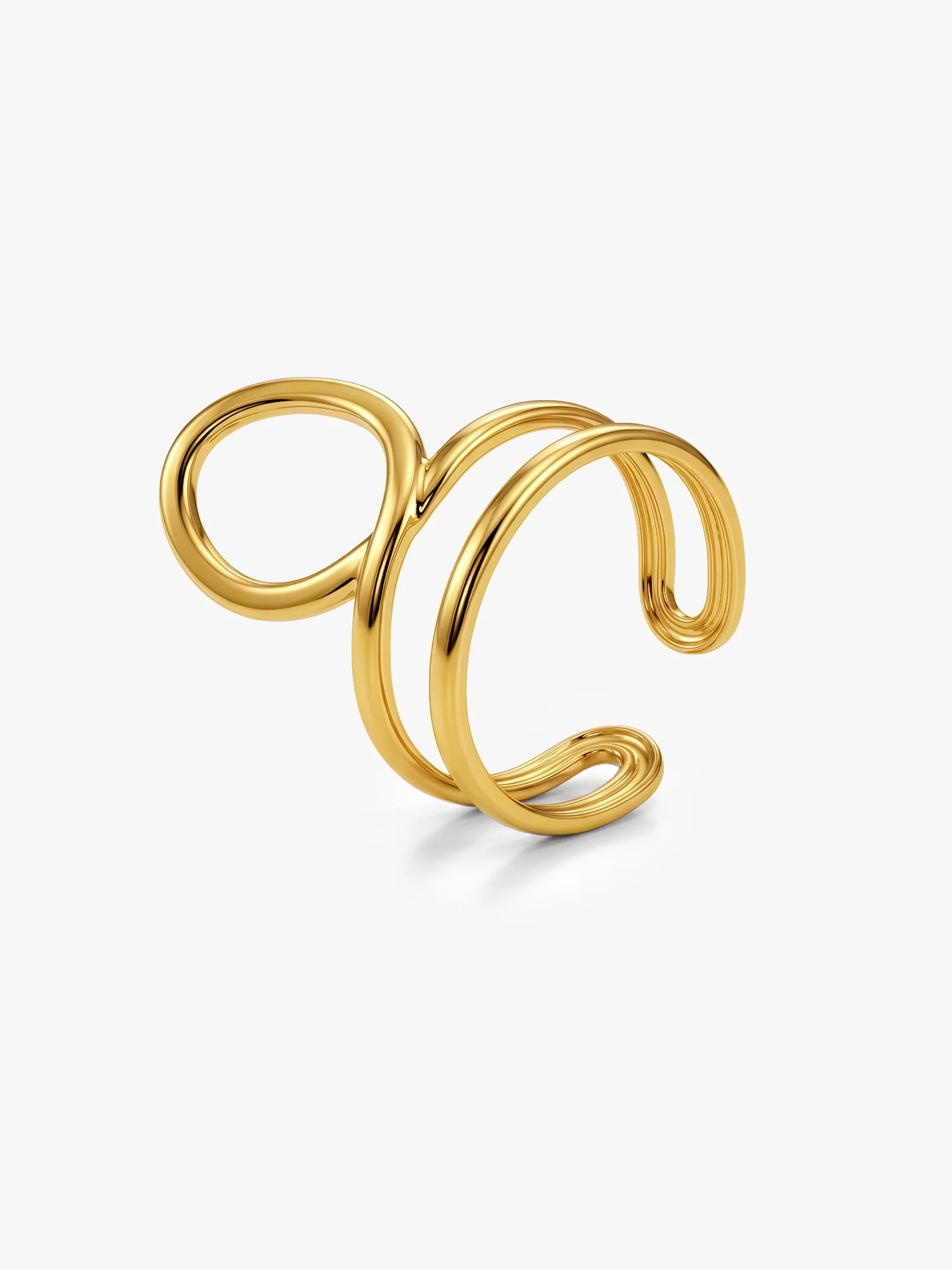 Double Trouble Gold Plated Ring (Size 13) - Image 4