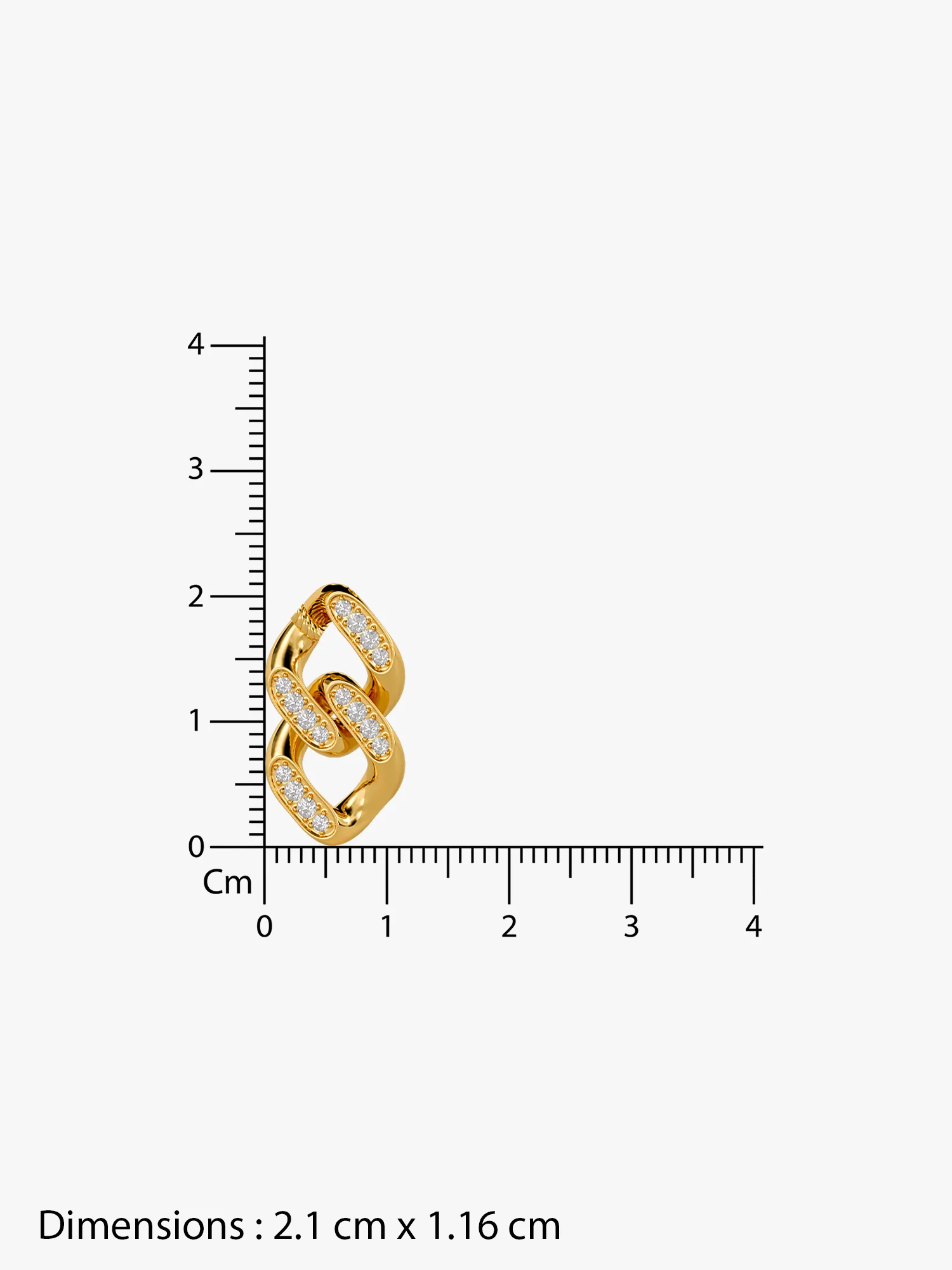 Drip Links Gold Plated Pendant With Link Chain - Image 5