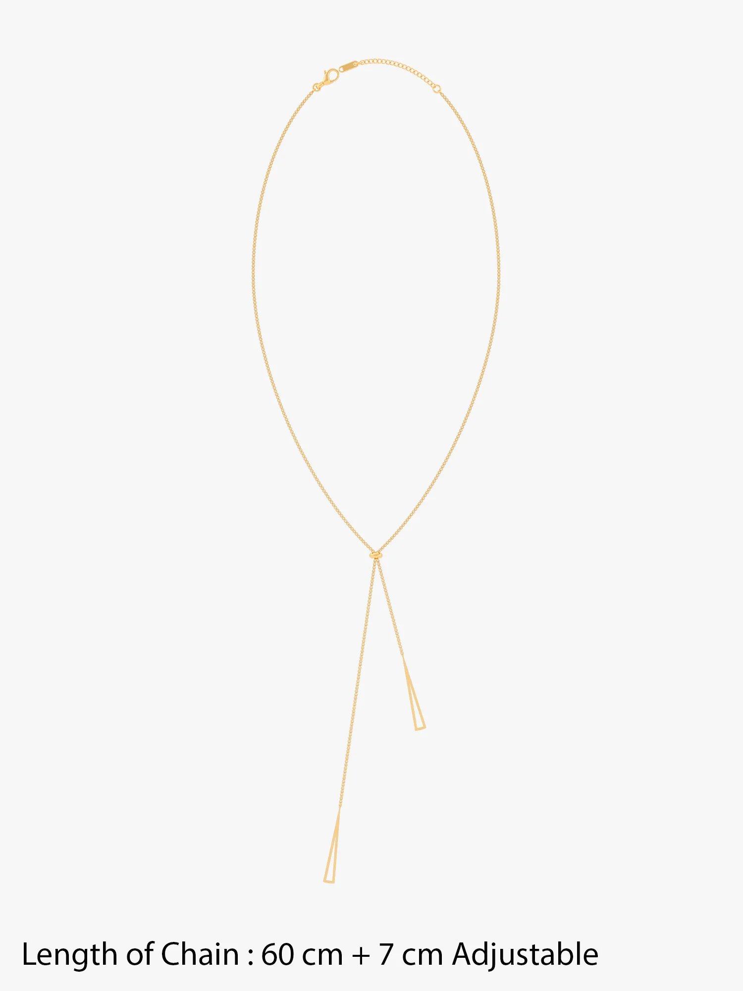Drop It Low Gold Plated Lariat Necklace - Image 5