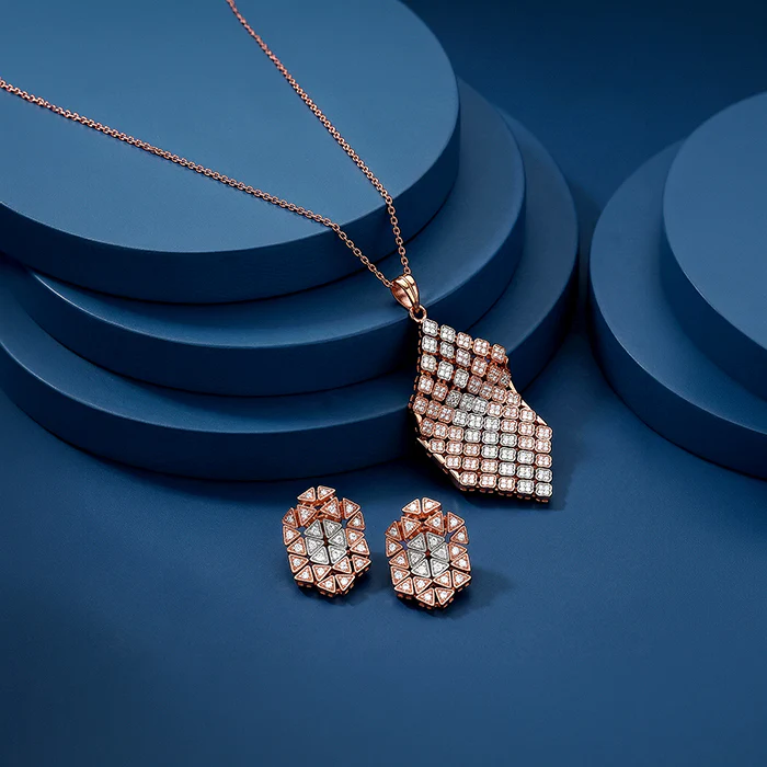 Dual Tone Aurora Angle Silver Set - Image 2