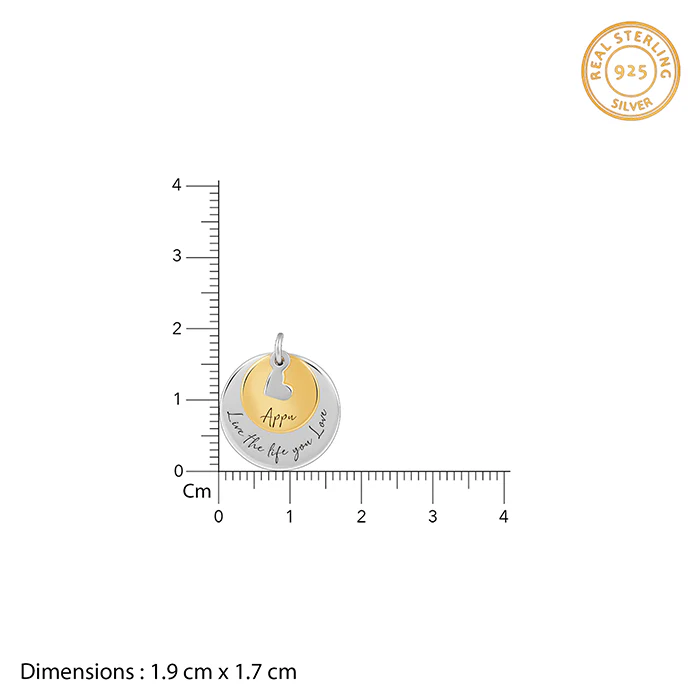 Dual Tone Golden Personalised Layered Coins Name Necklace - Image 4
