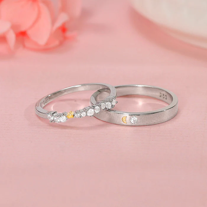 Dual Tone Longing Couple Bands - Image 2