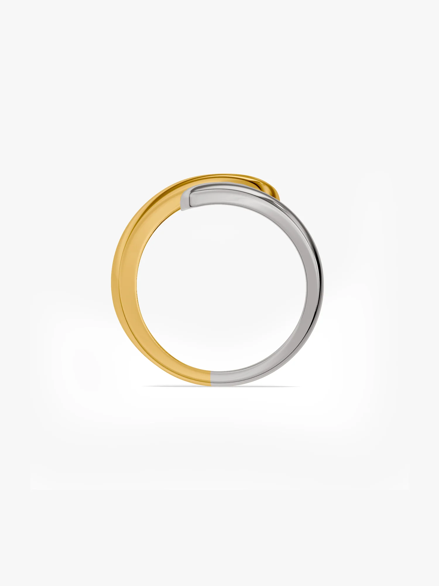 Twisted Link Up Dual Tone Ring (Size 14) - Image 5
