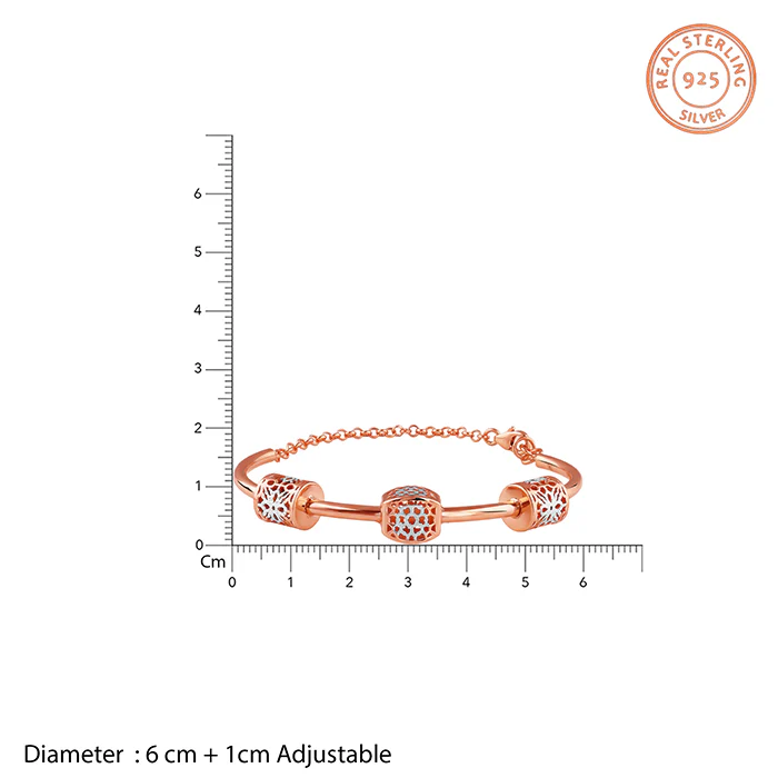 Dual Tone Maison Glow Silver Bracelet - Image 4