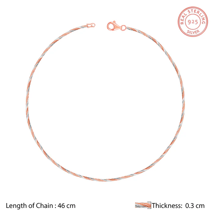 Dual Tone Rope Hasli Necklace - Image 5