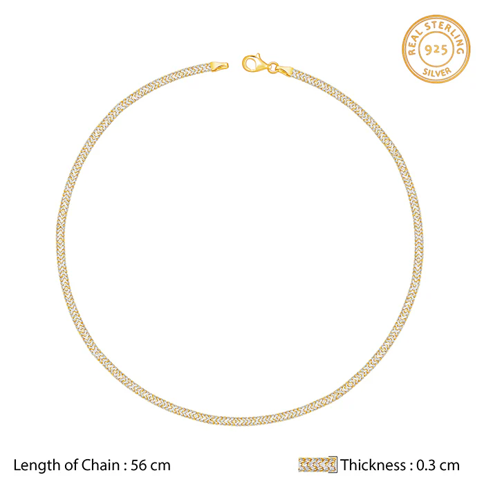 Dual Tone Snake Chain For Him - Image 5