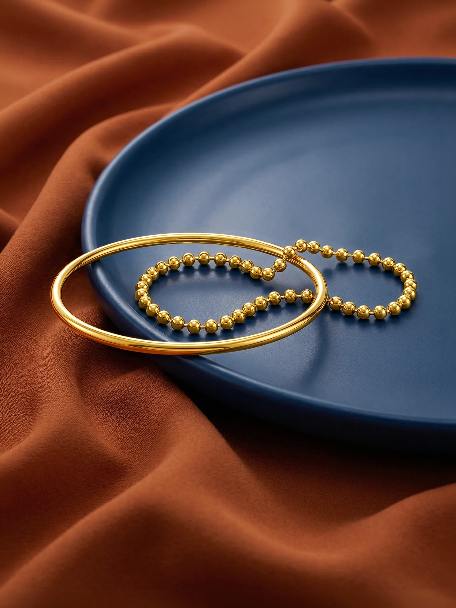 Duo Drip Gold Plated Bracelet - Image 2