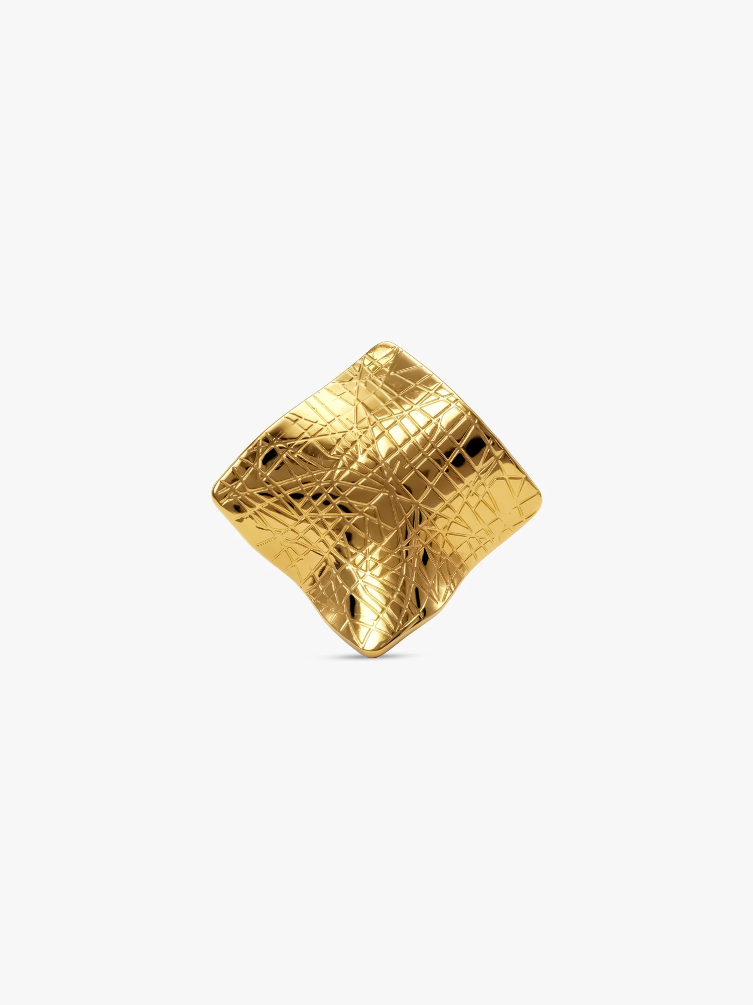 Edgy Energy Gold Plated Ring (Size 12) - Image 3