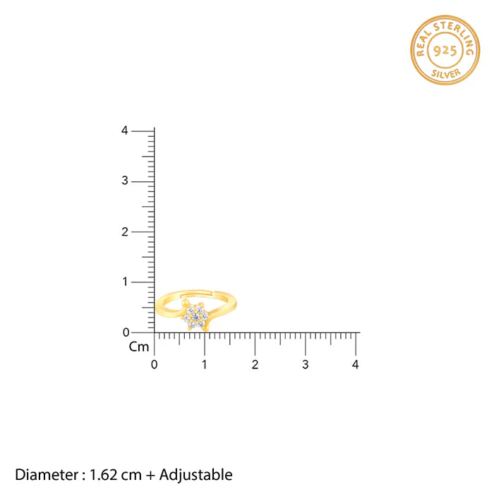 Golden Snowflake Ring - Image 5
