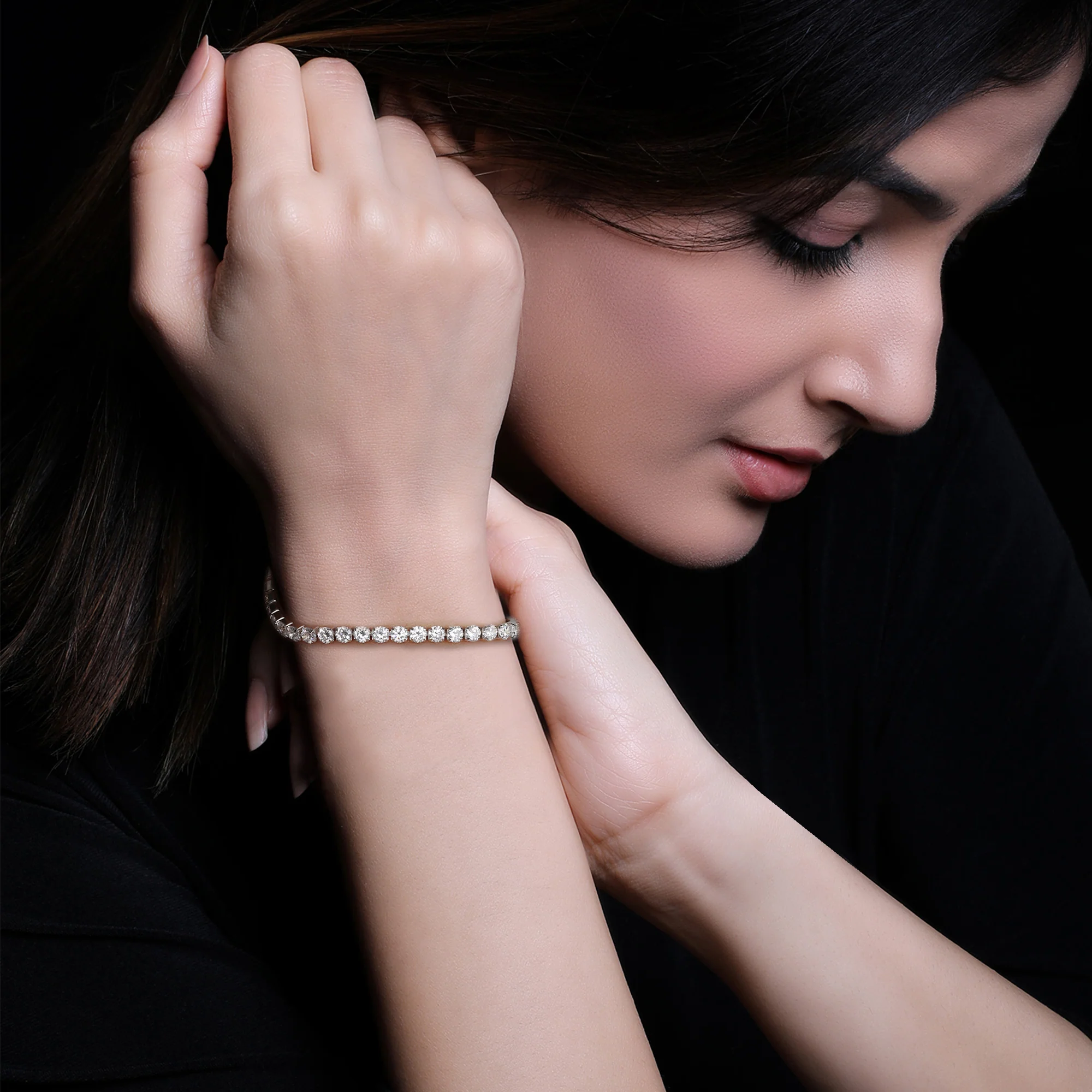 Silver Signature Tennis Bracelet - Image 3