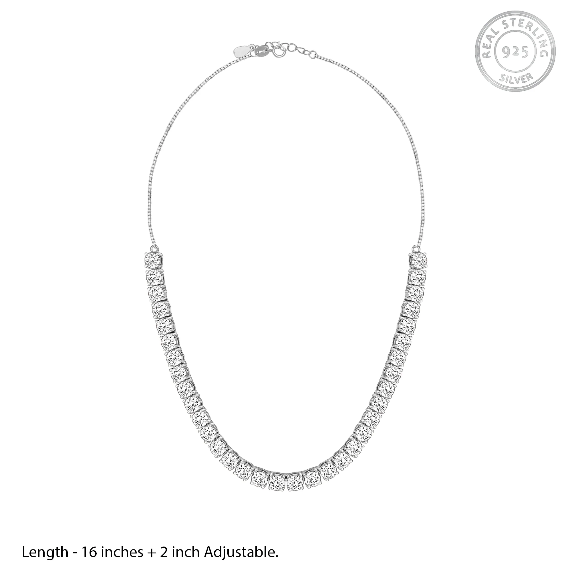 Silver Zircon Solitaire Set - Image 6