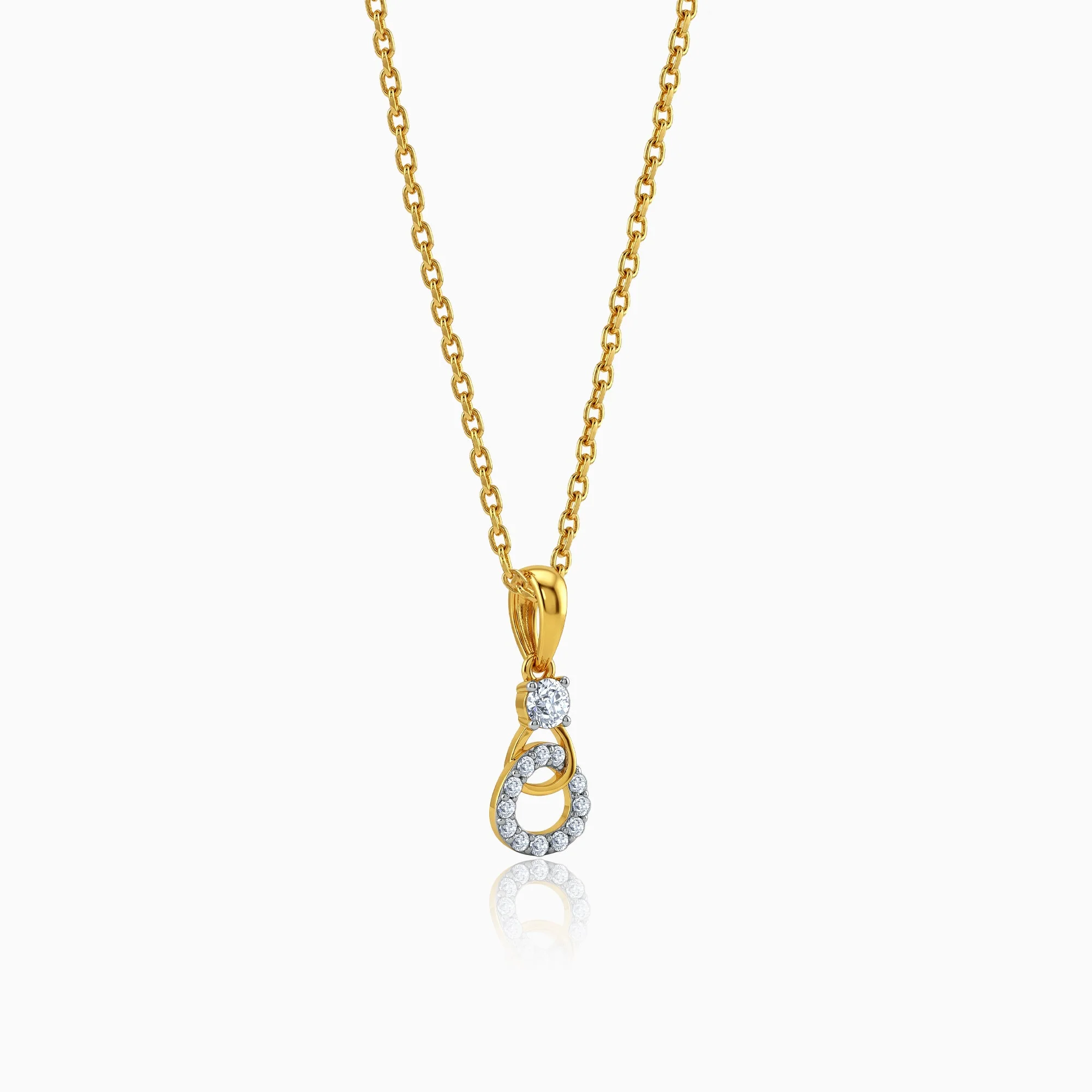 Gold Adalia Lab Grown Diamond Pendant - Image 4