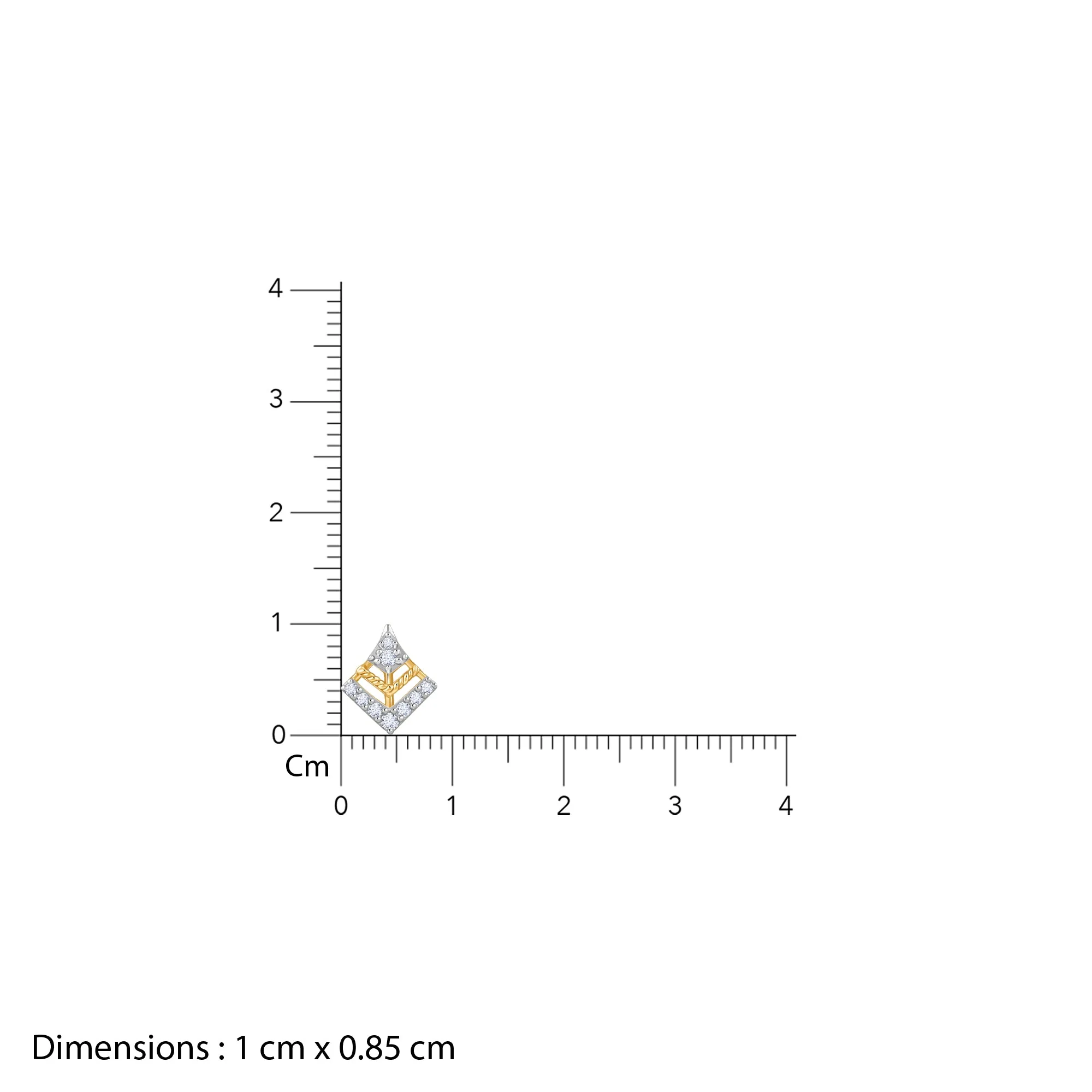 Gold Aero Kite Lab Grown Diamond Studs - Image 6