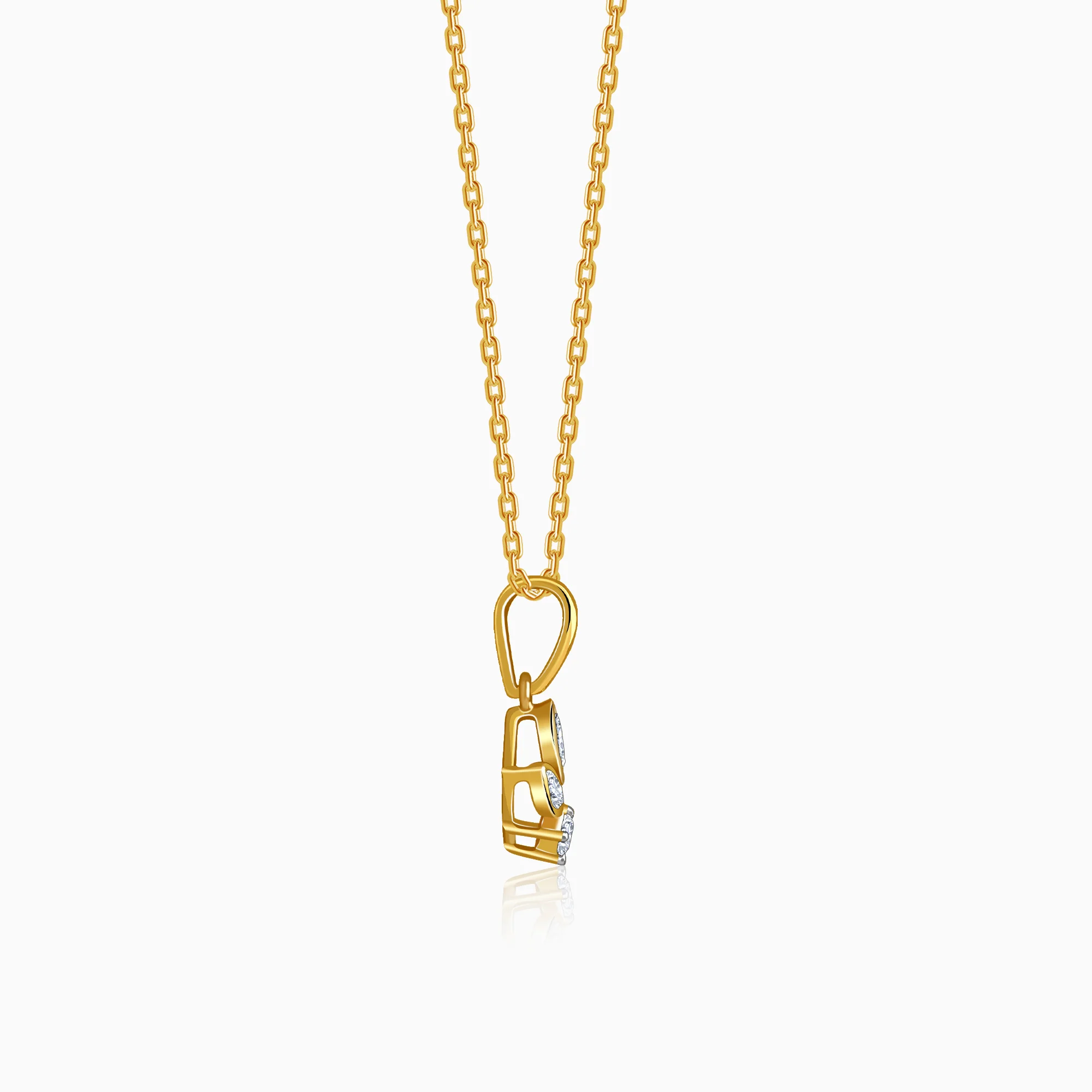Gold Anaya Lab Grown Diamond Pendant - Image 5