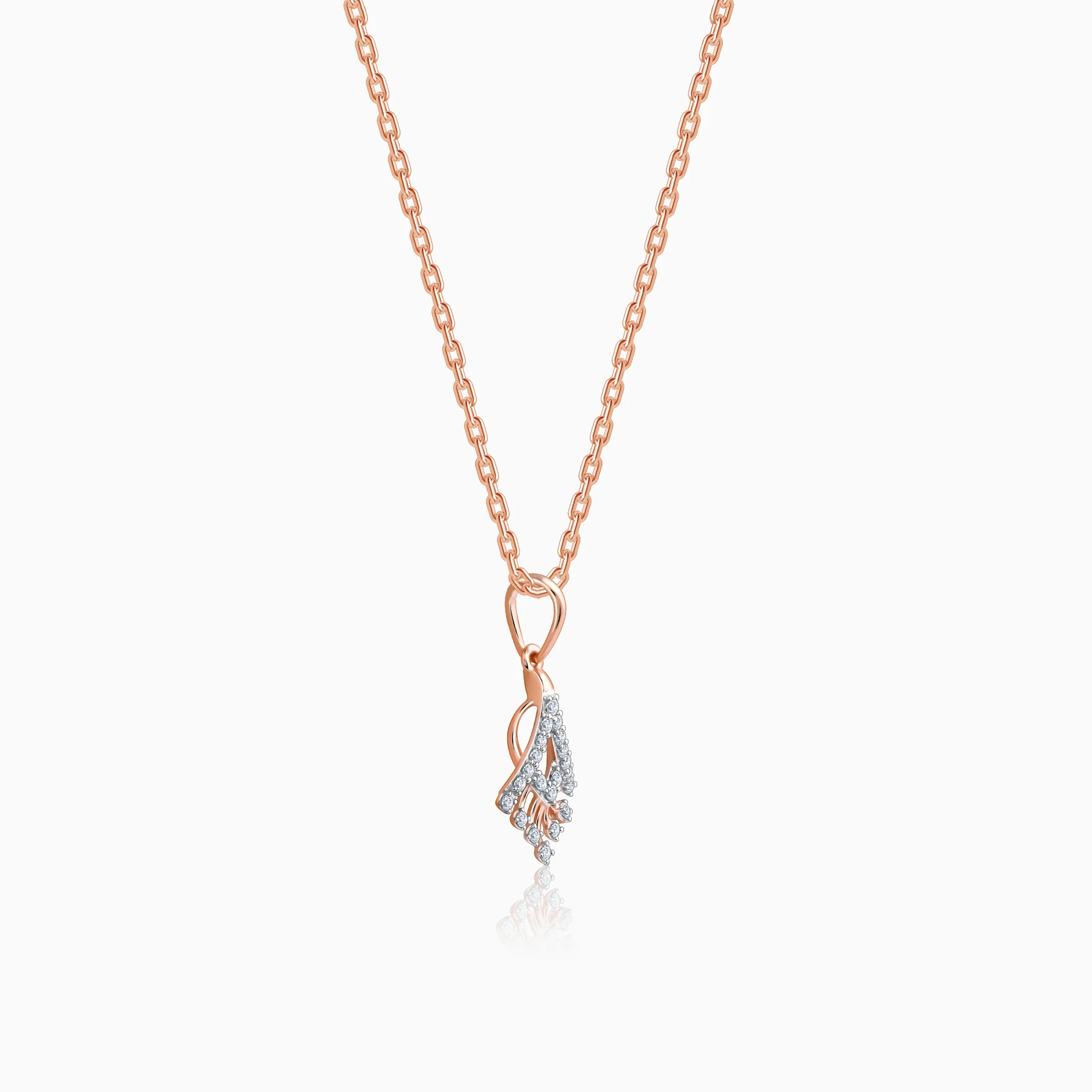 Rose Gold Benignant Diamond Pendant - Image 4