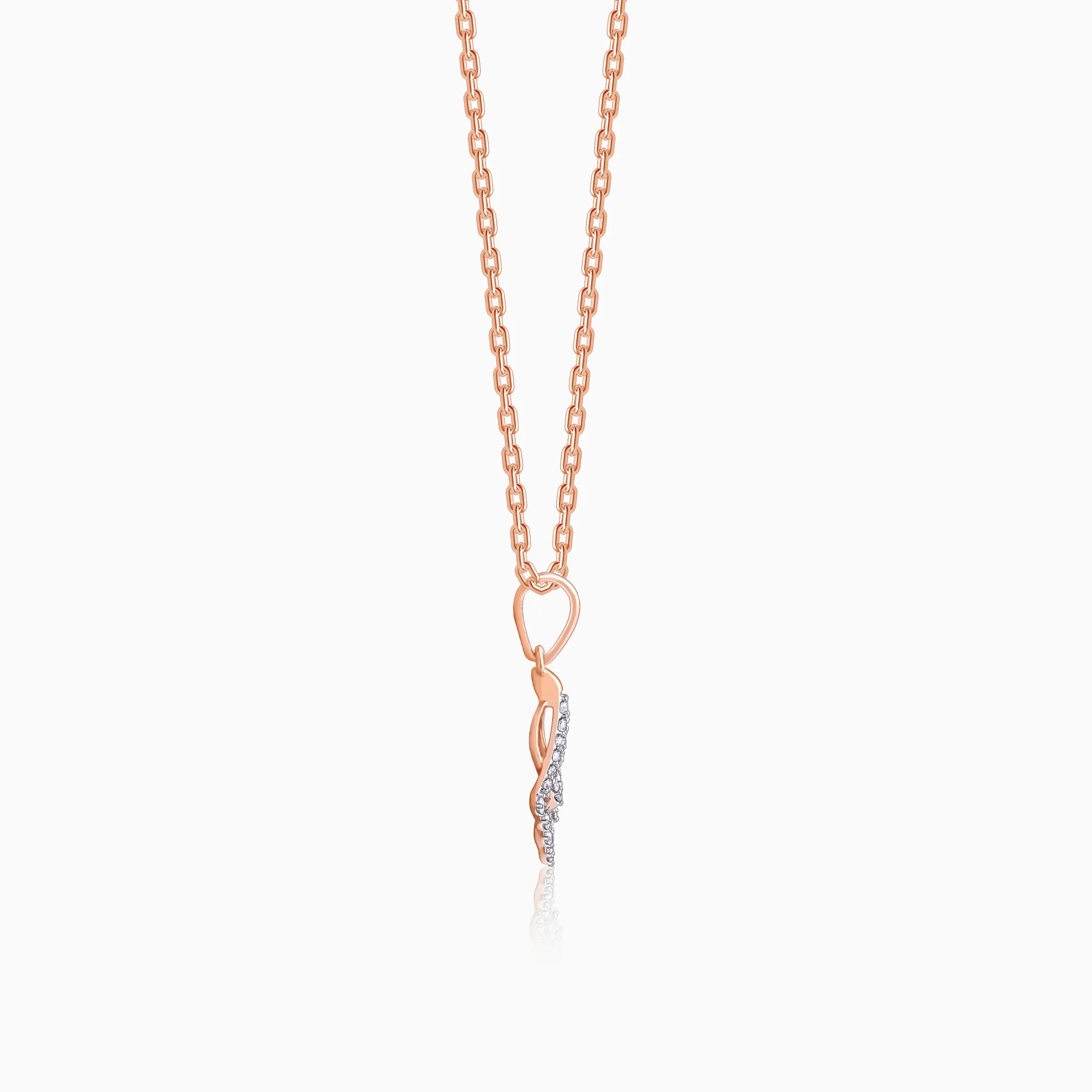 Rose Gold Benignant Diamond Pendant - Image 5