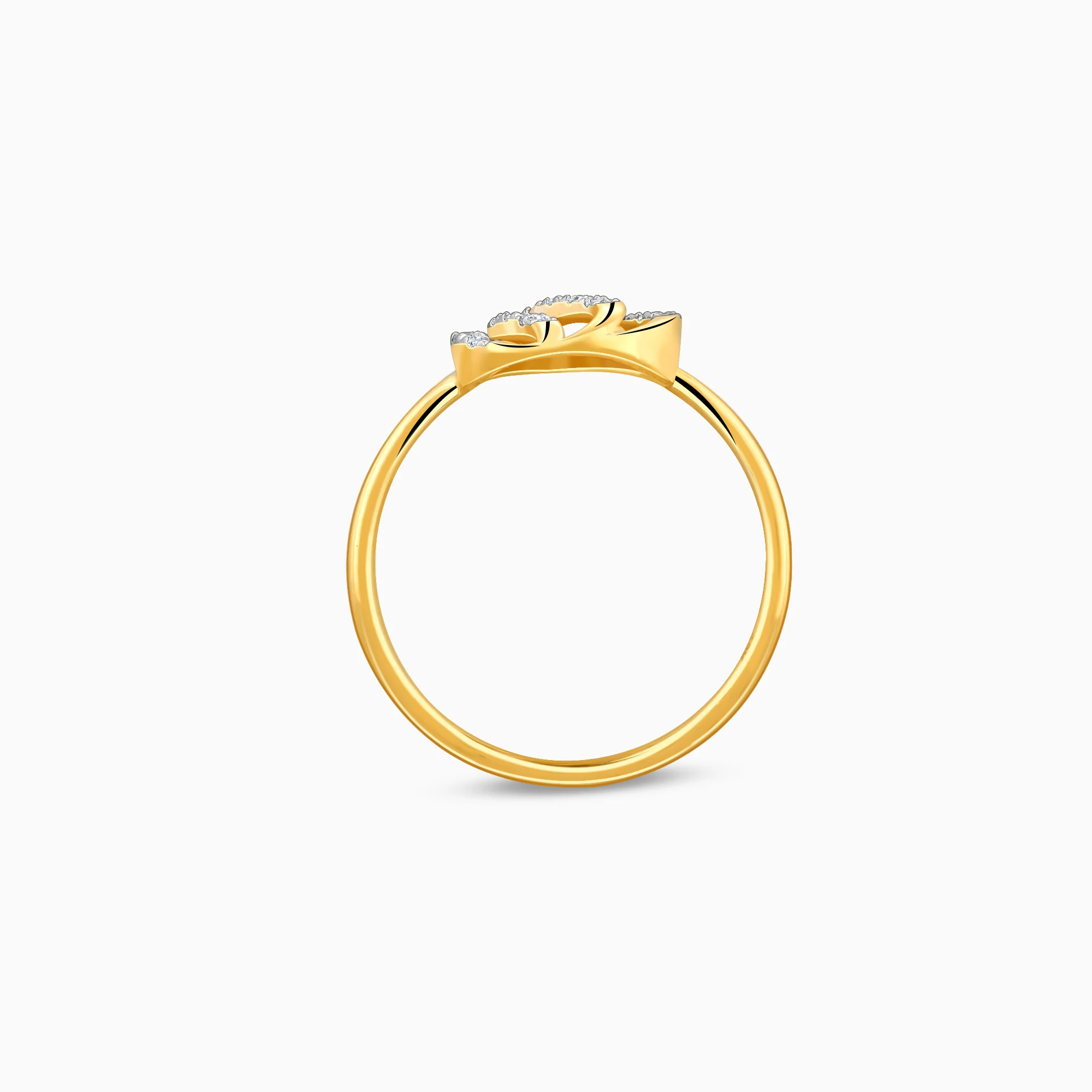 Gold Flame Lab Grown Diamond Ring - Image 5