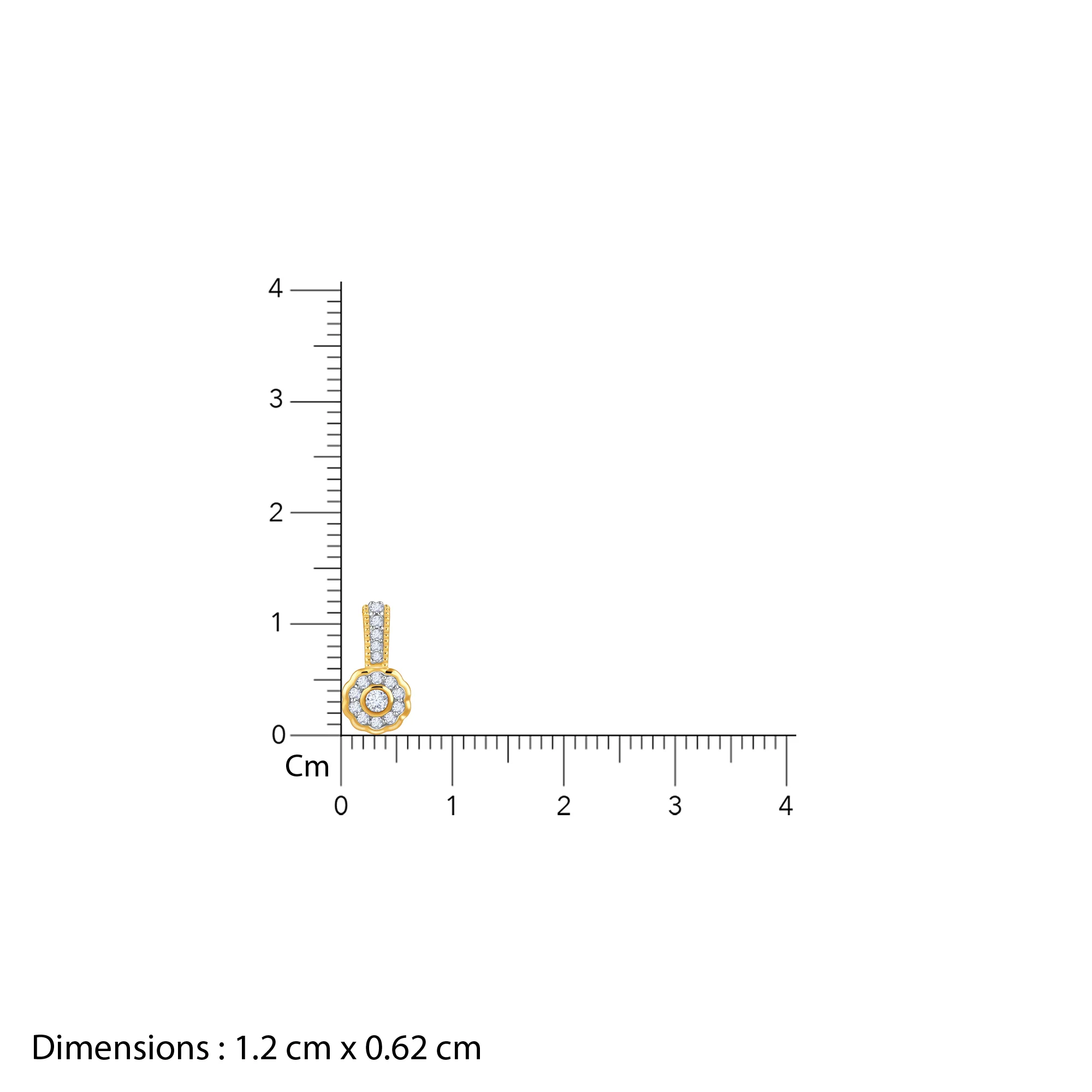 Gold Aurabelle Lab Grown Diamond Pendant - Image 6