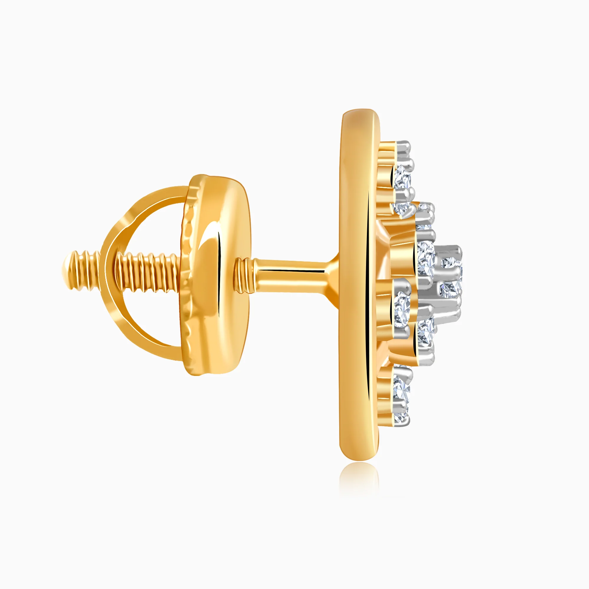 Gold Aurelle Lab Grown Diamond Earrings - Image 5