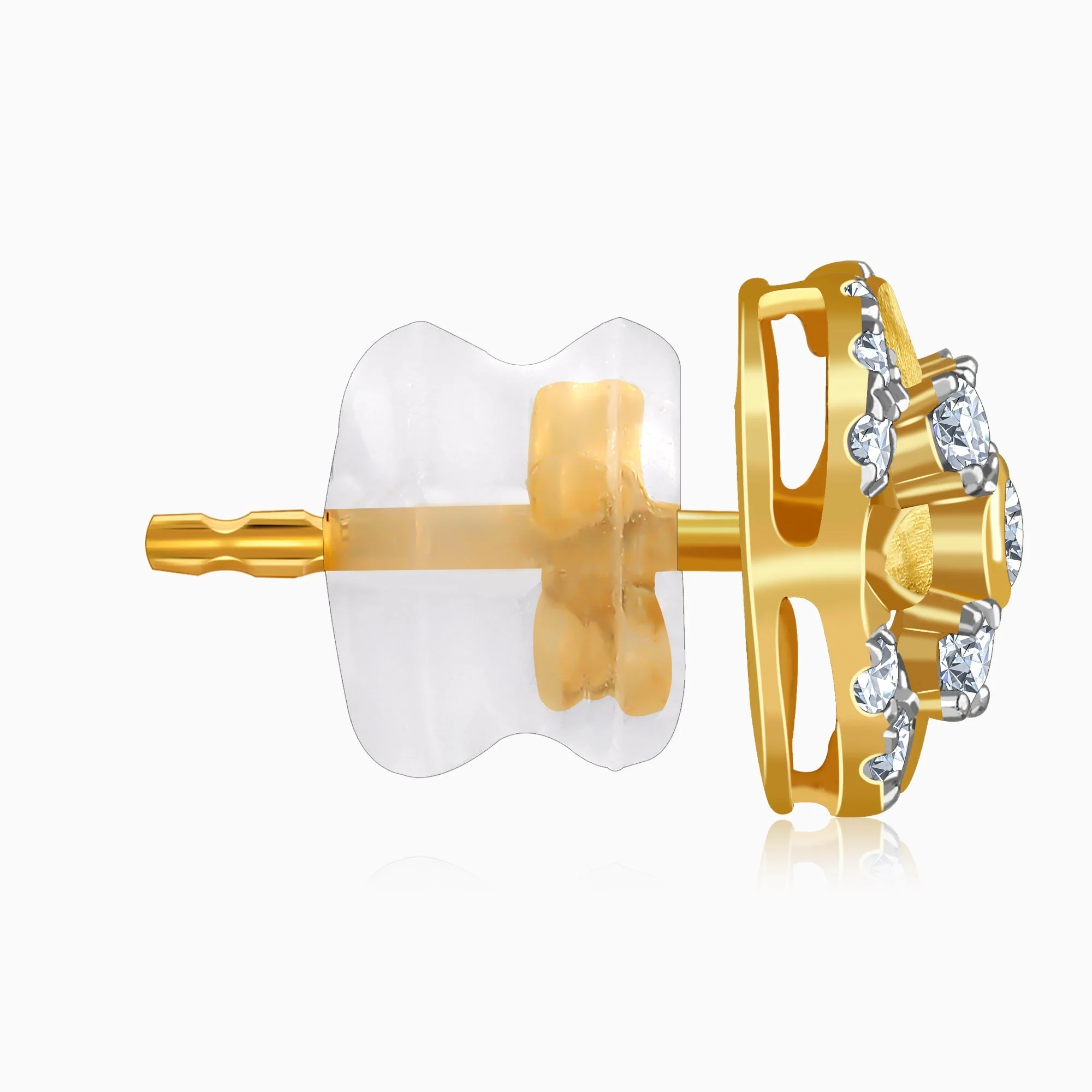 Gold Auric Garden Lab Grown Diamond Earrings - Image 5