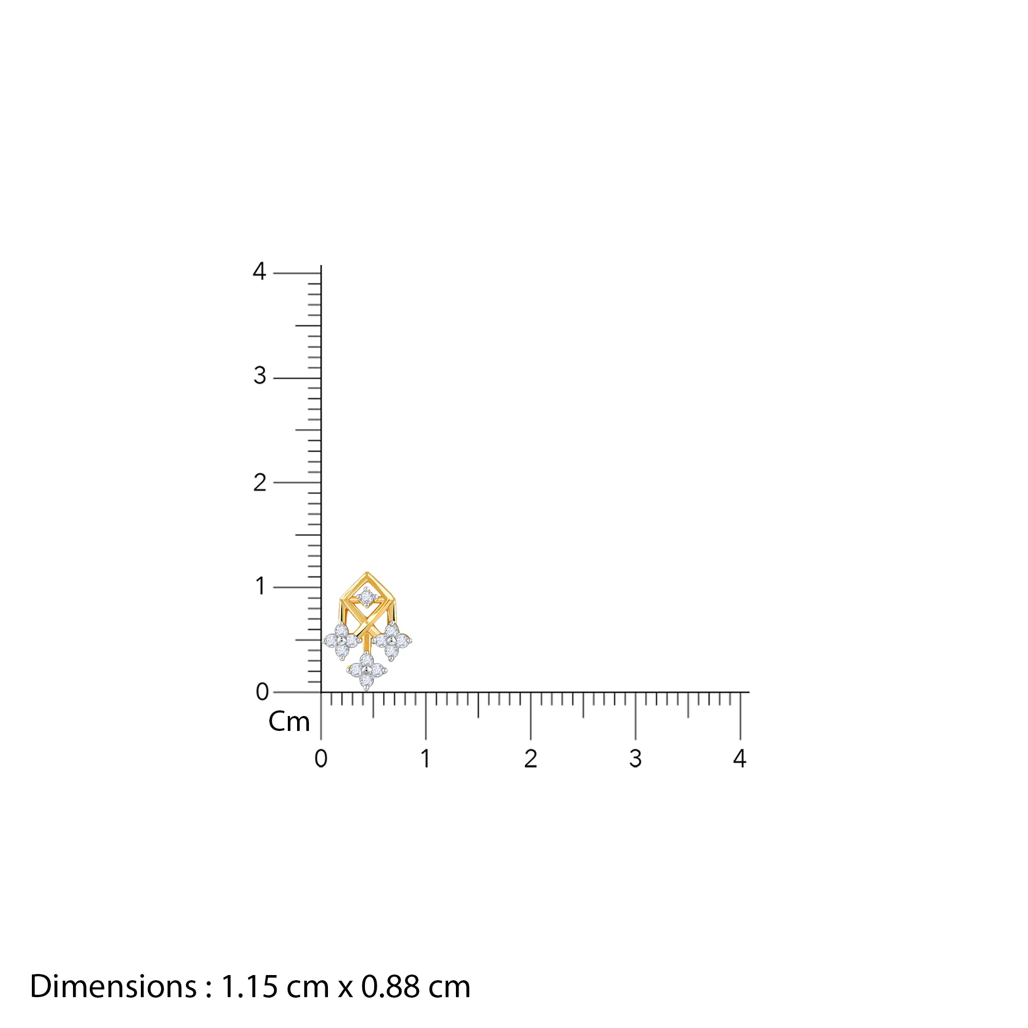 Gold Auric Lab Grown Diamond Earrings - Image 6