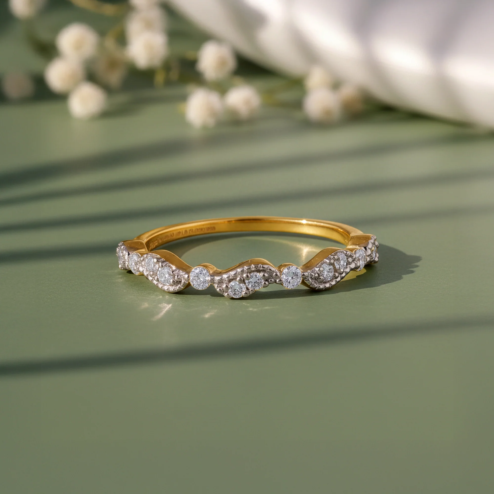 Gold Auryne Lab Grown Diamond Ring - Image 2